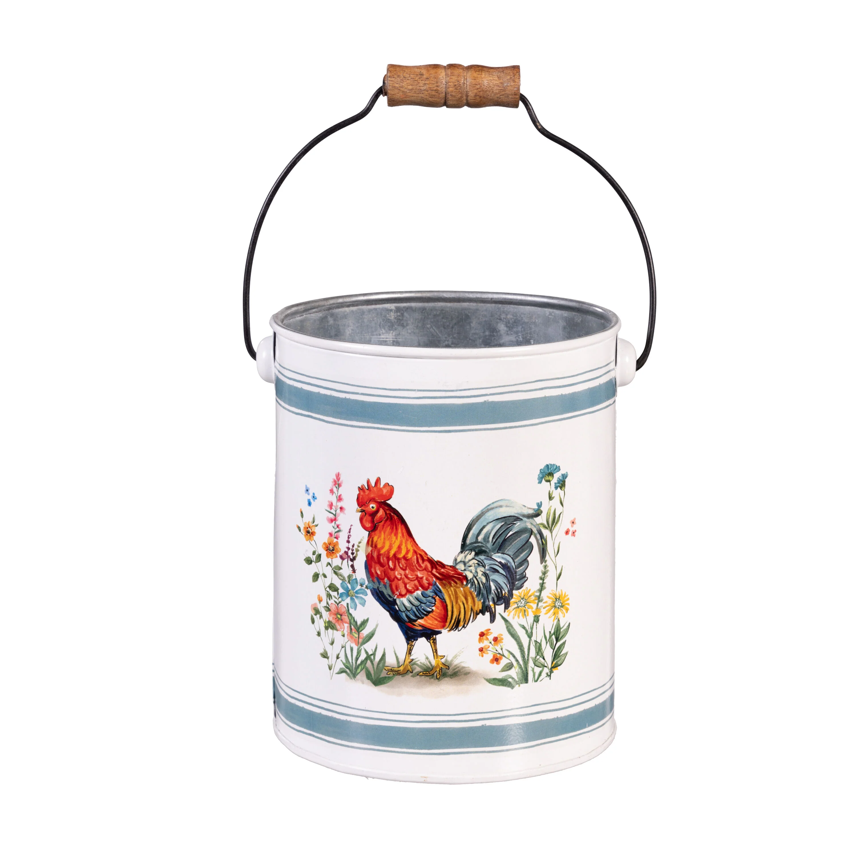 Petal & Plow Planter, Metal Bucket Planter, Nested Set of 3 - Image 4