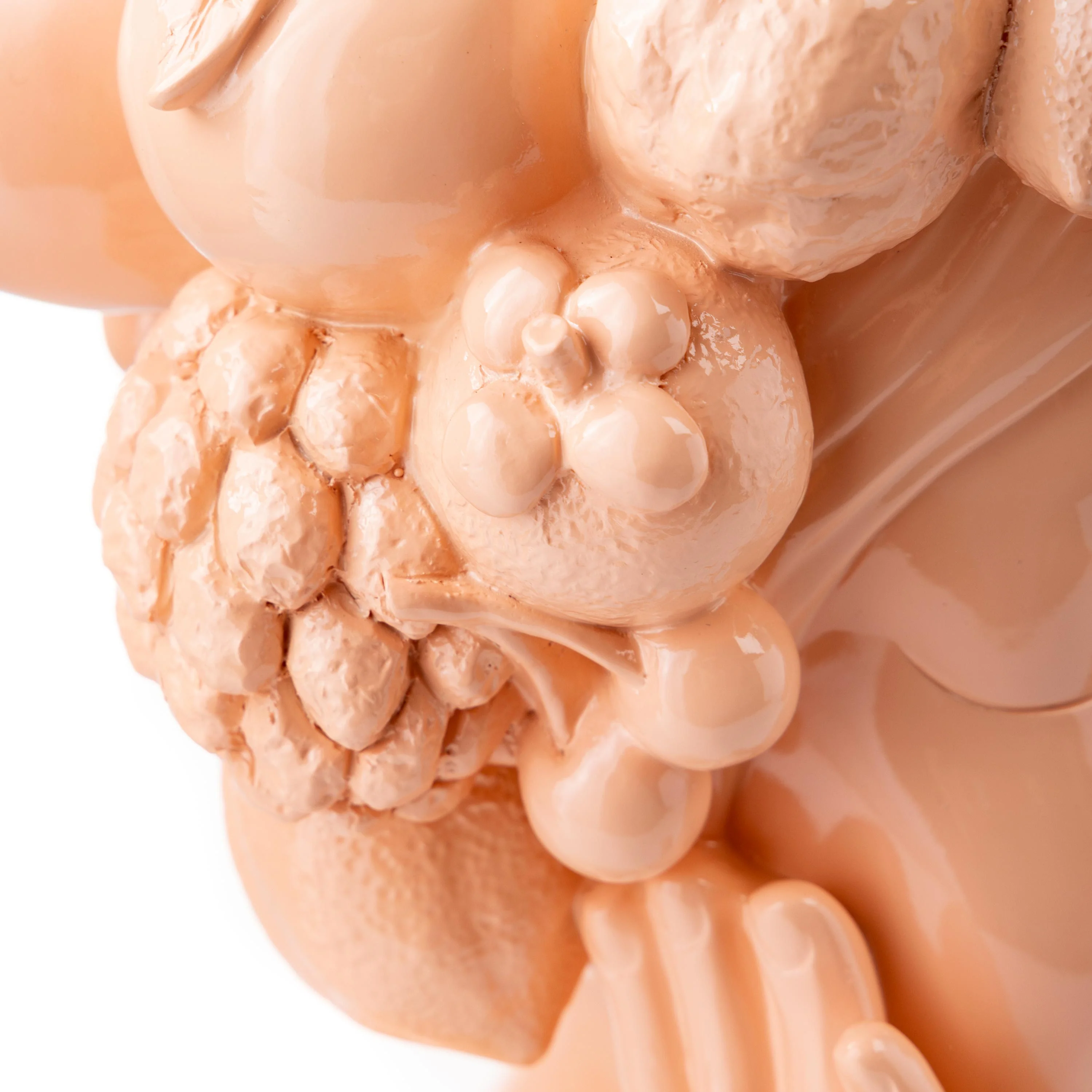 Coral Colored Lady with Fruit Crown Planter - Image 11