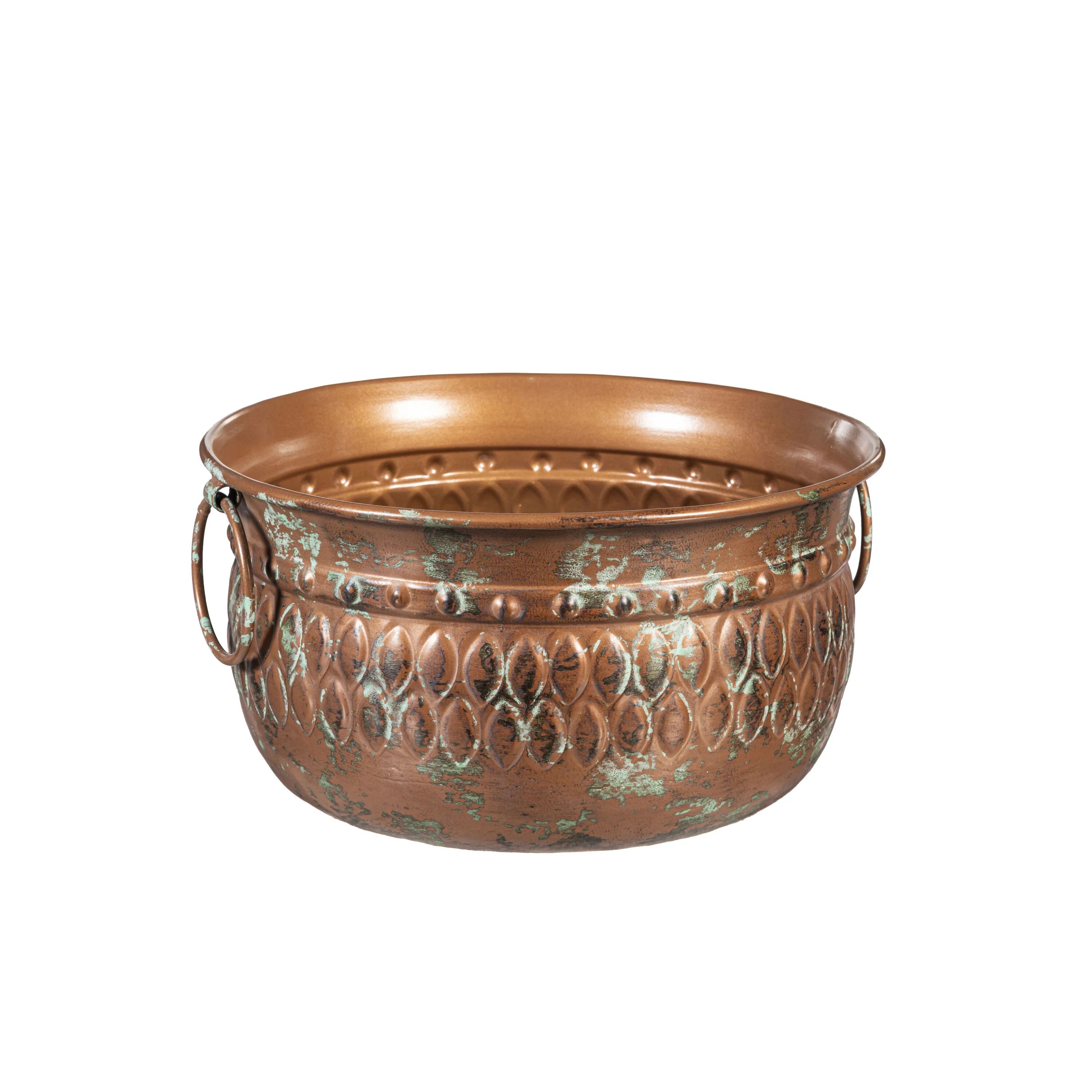 What She Shed Planter, Metal Embossed Planter with Handles, Nested Set of 3 - Image 5