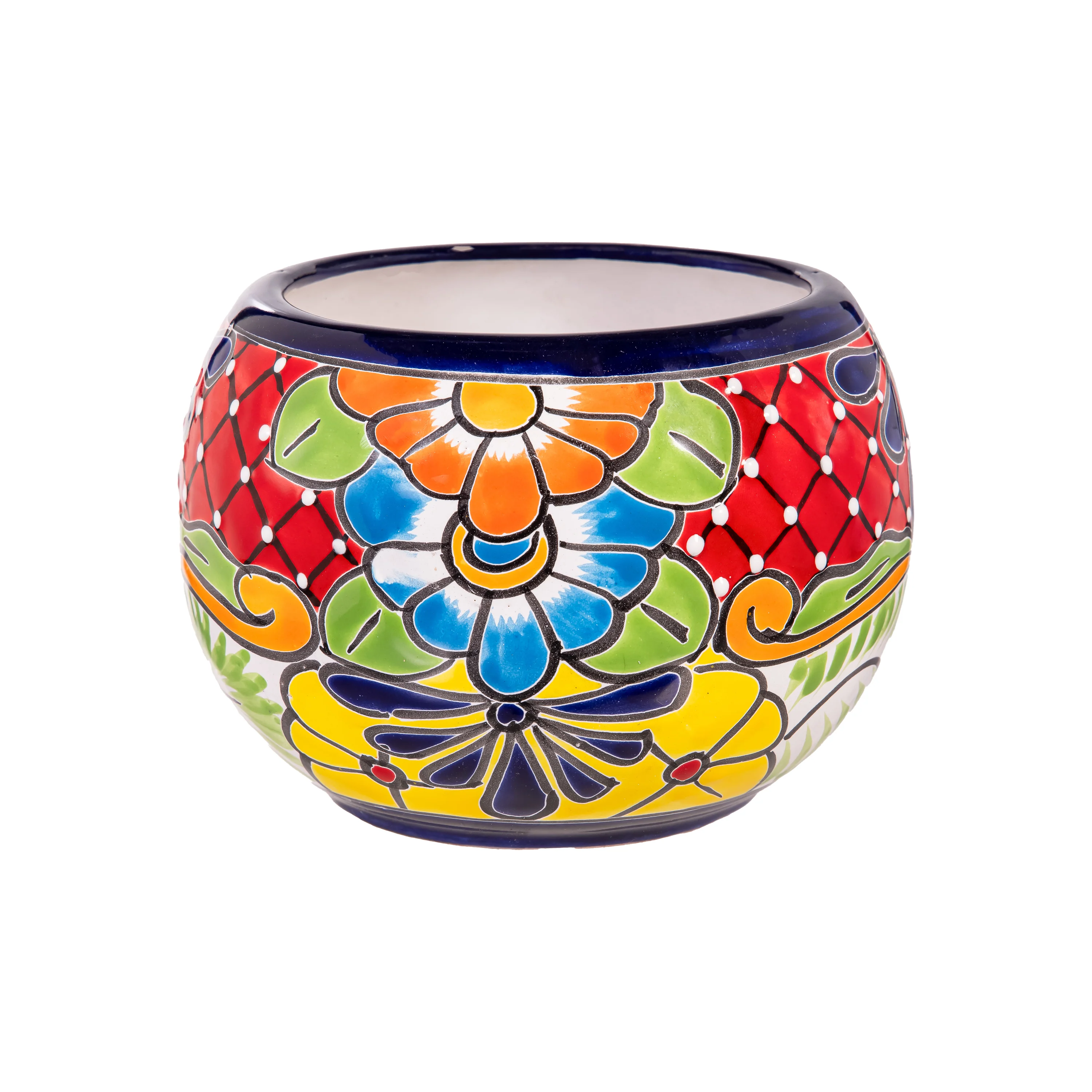 Set of 2 Mexican Talavera Baul Planters - Image 4