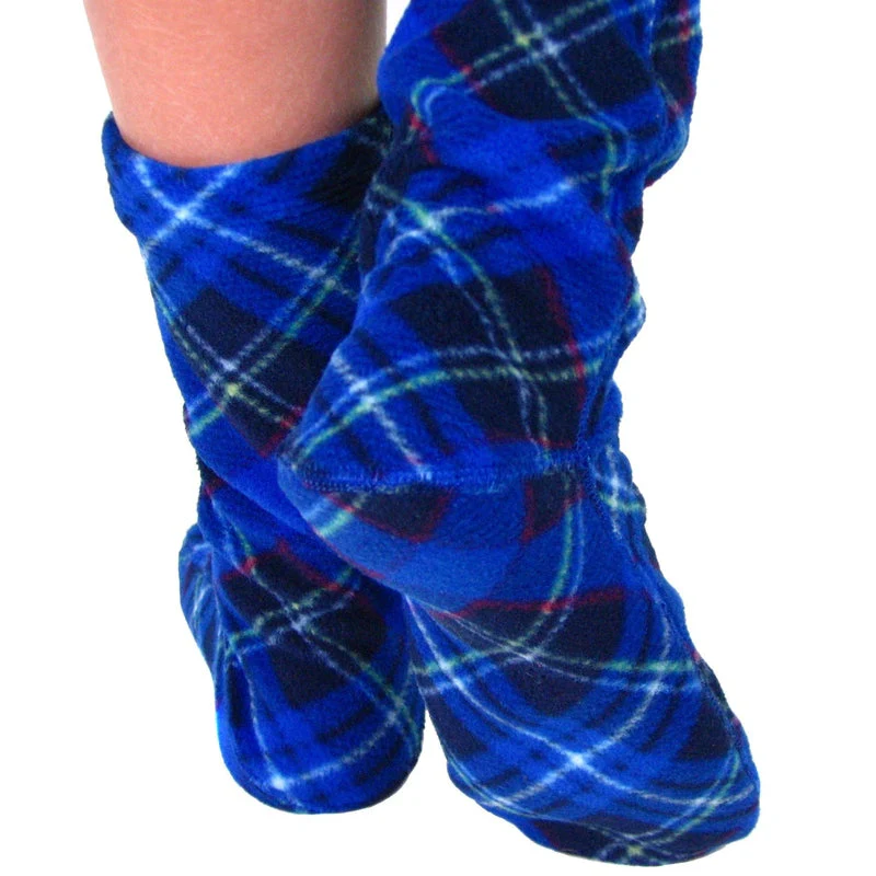 Polar Feet Adult Socks - Blue Argyle - Image 4