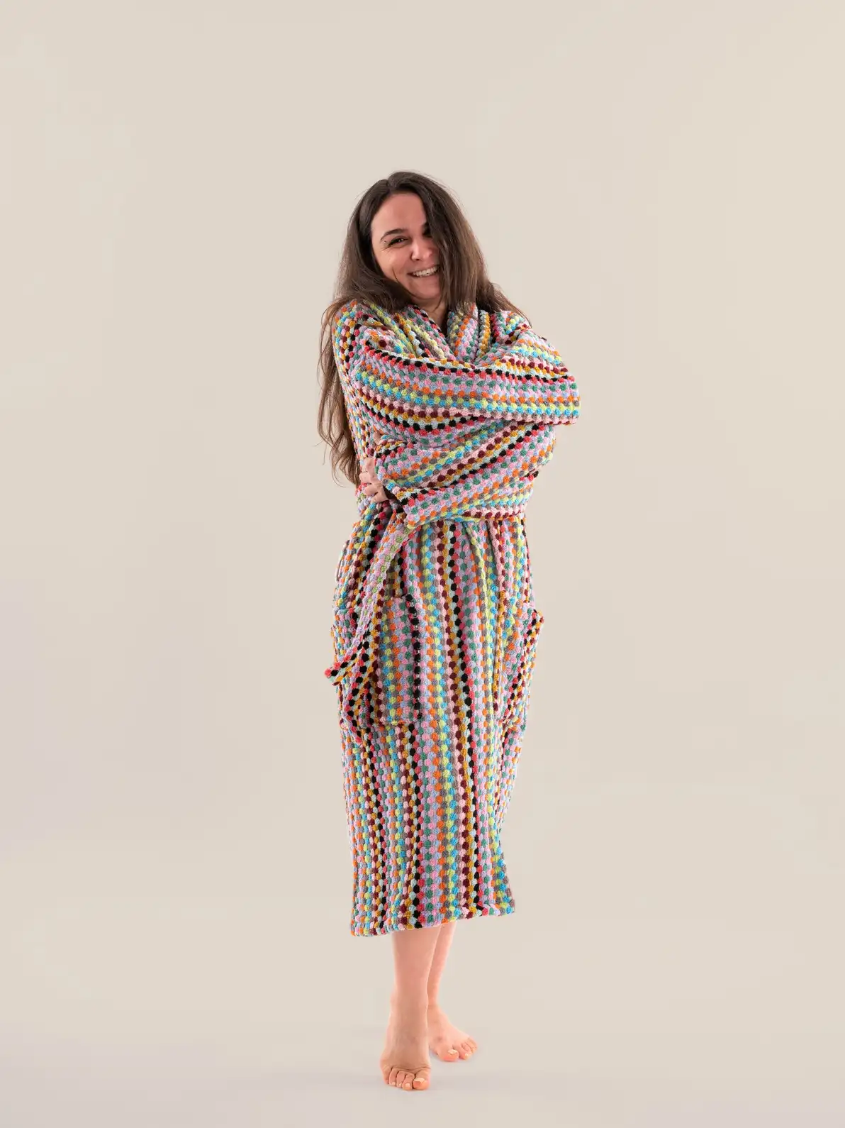 Pom Pom Bathrobe