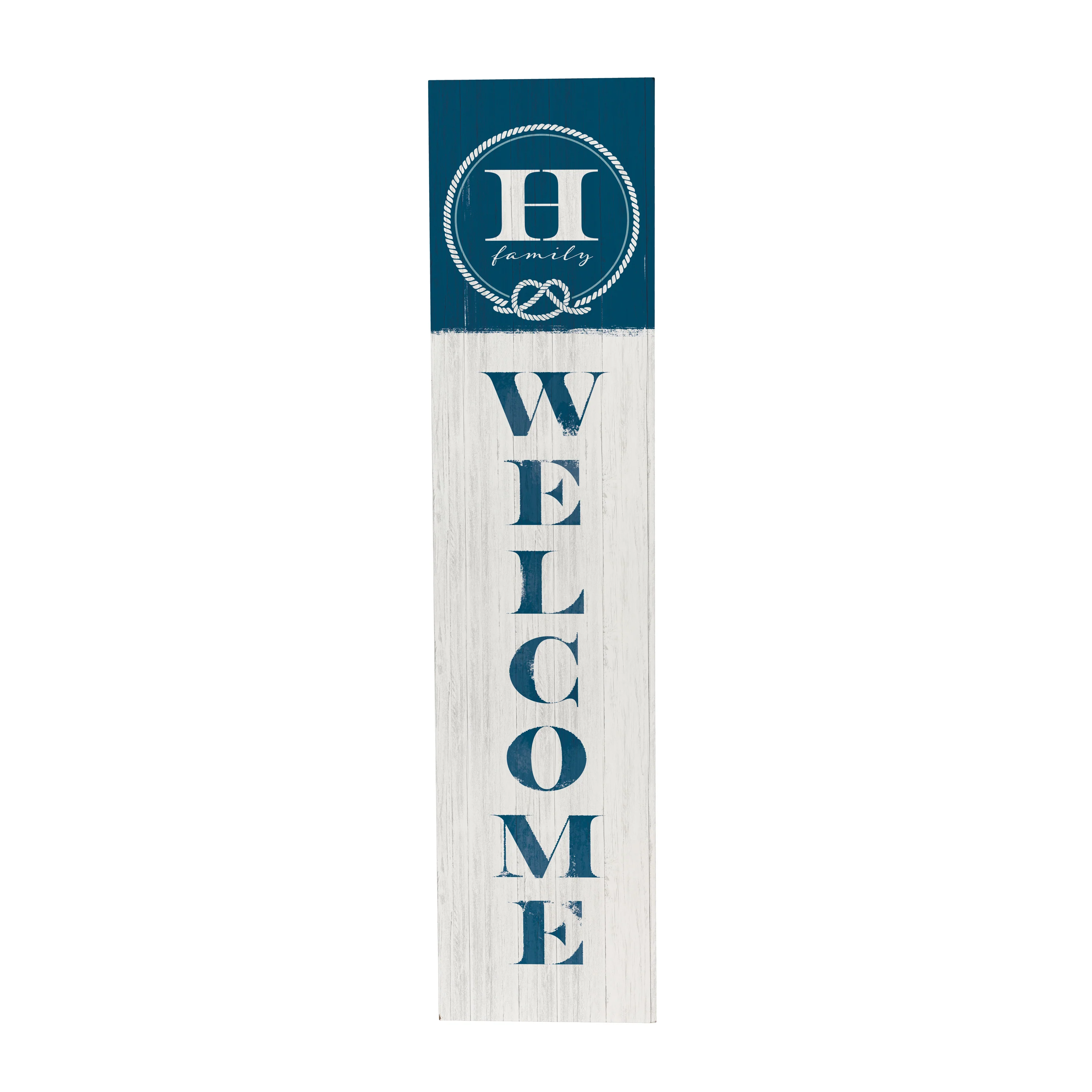 Coastal Porch Leaner Nautical Monogram 46" H - Image 3