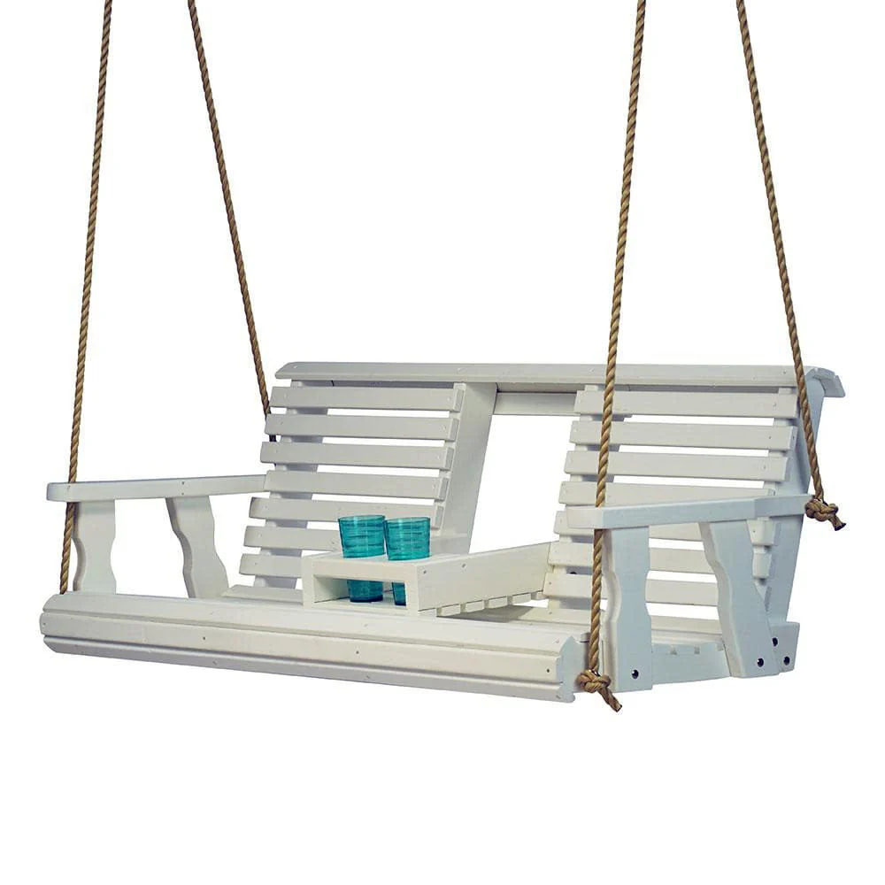 Porchgate Amish Heavy Duty Rollback Console Porch Swing - Image 11