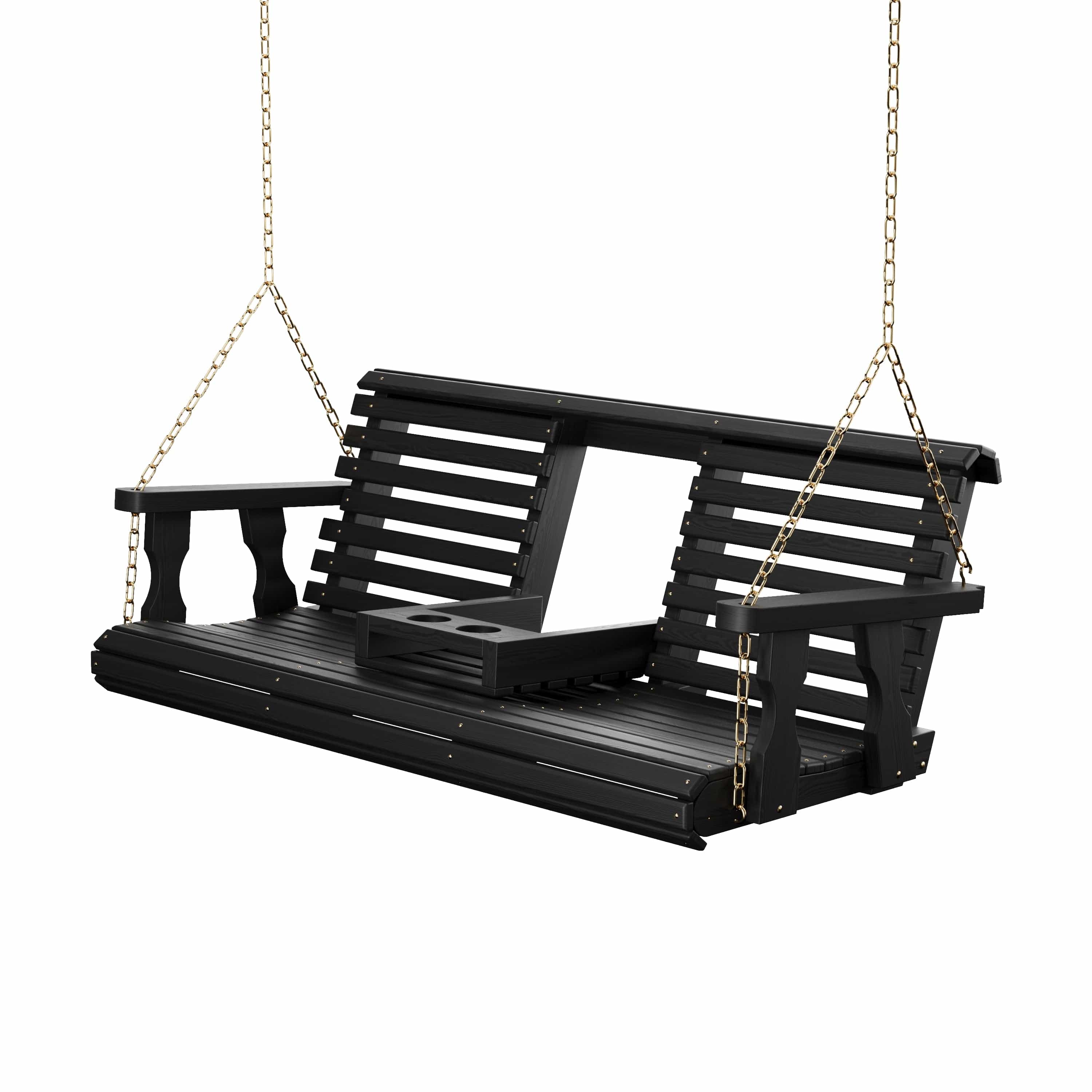 Porchgate Amish Heavy Duty Rollback Console Porch Swing - Image 16