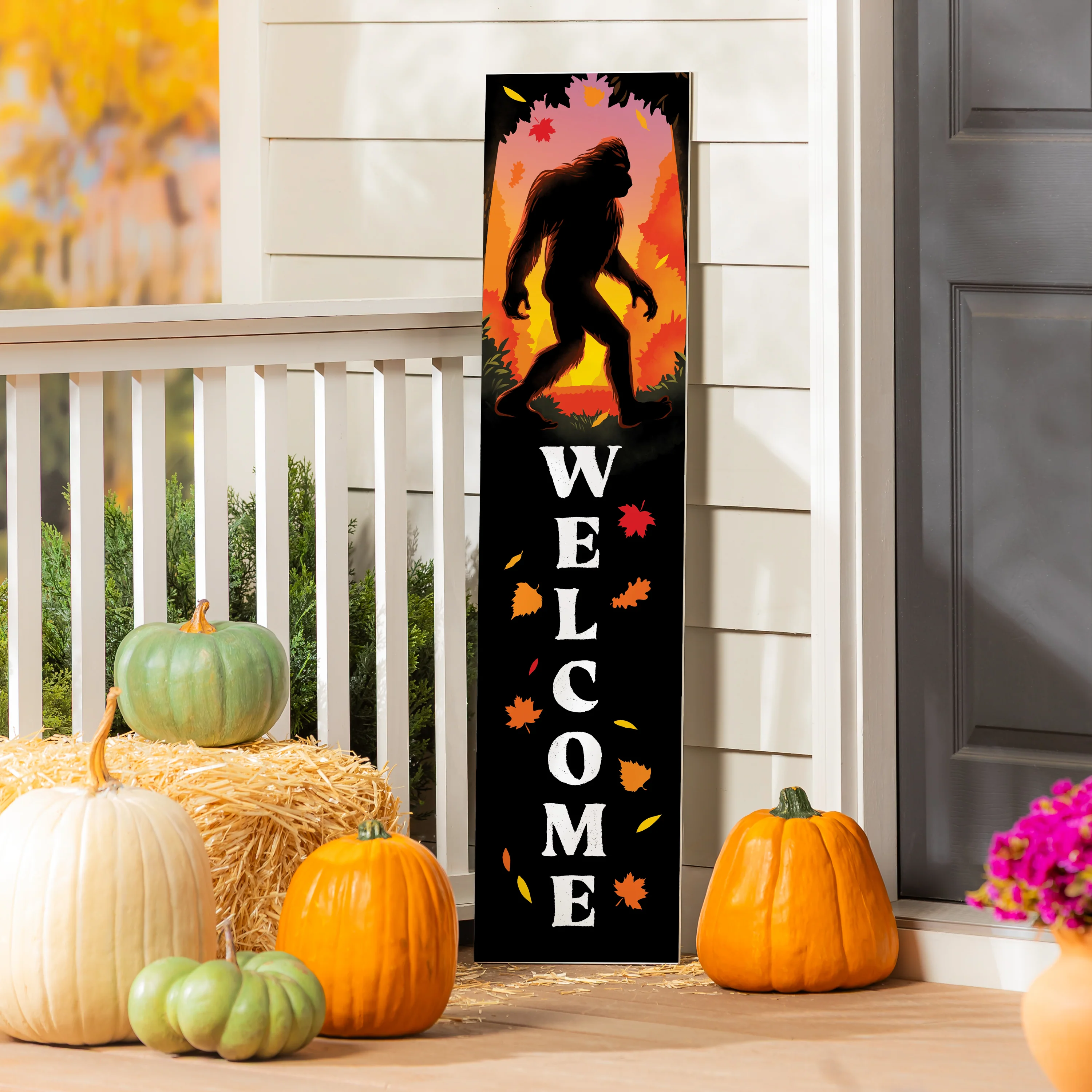 High Country Bigfoot Porch Leaner, "Welcome", 46"H