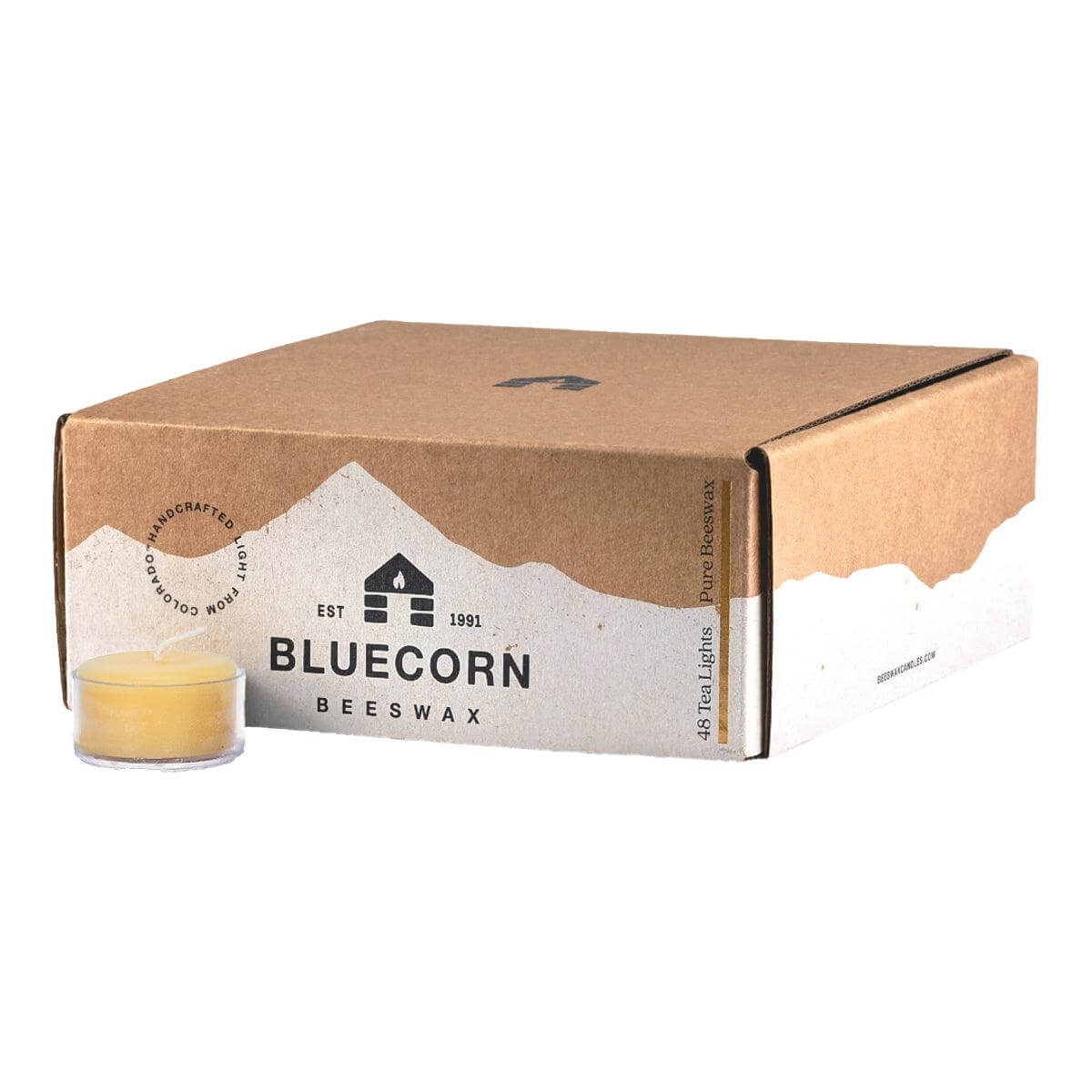 Pure Beeswax Tea Light Candles - Image 6