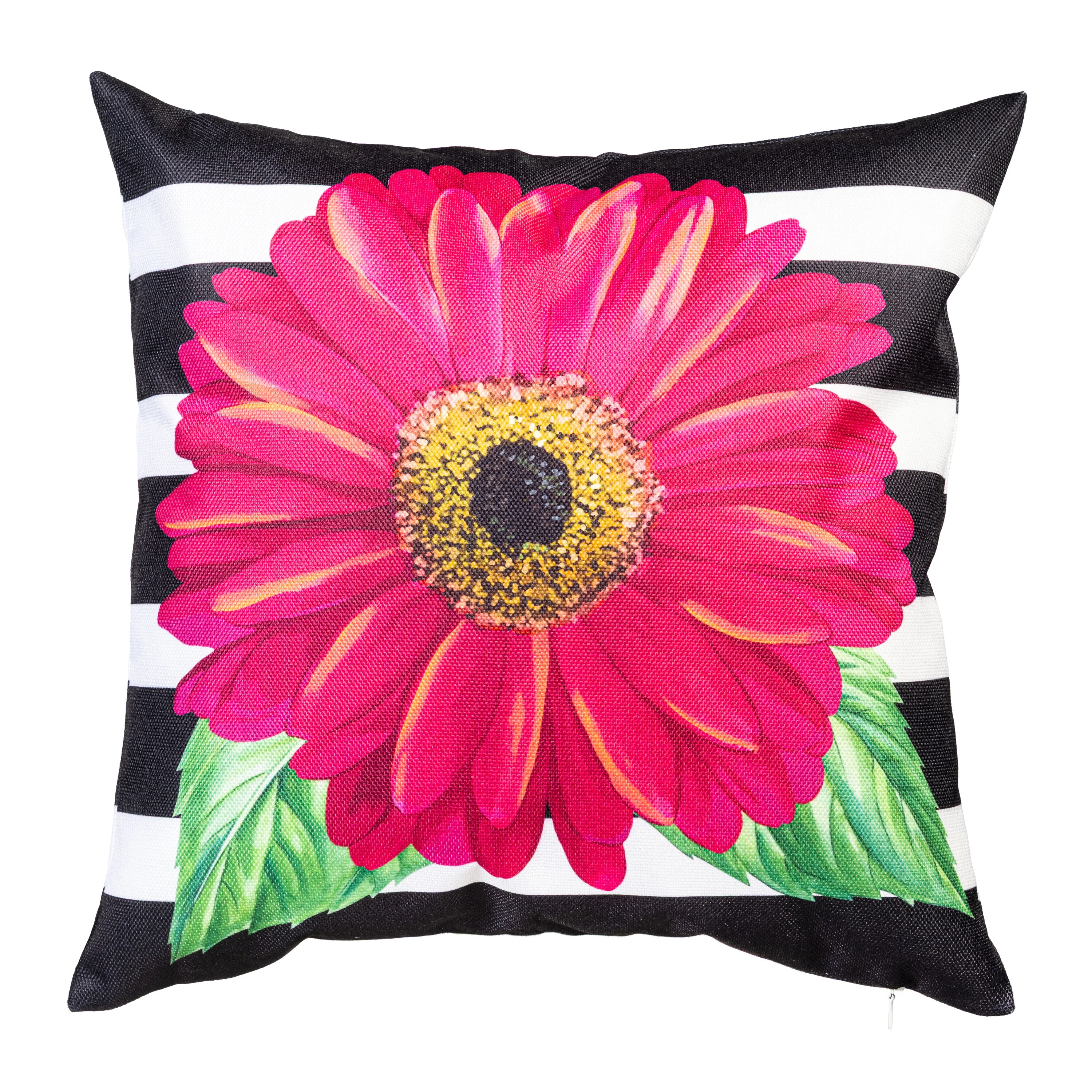 Pink Gerbera Dots Pillow Cover - Image 3
