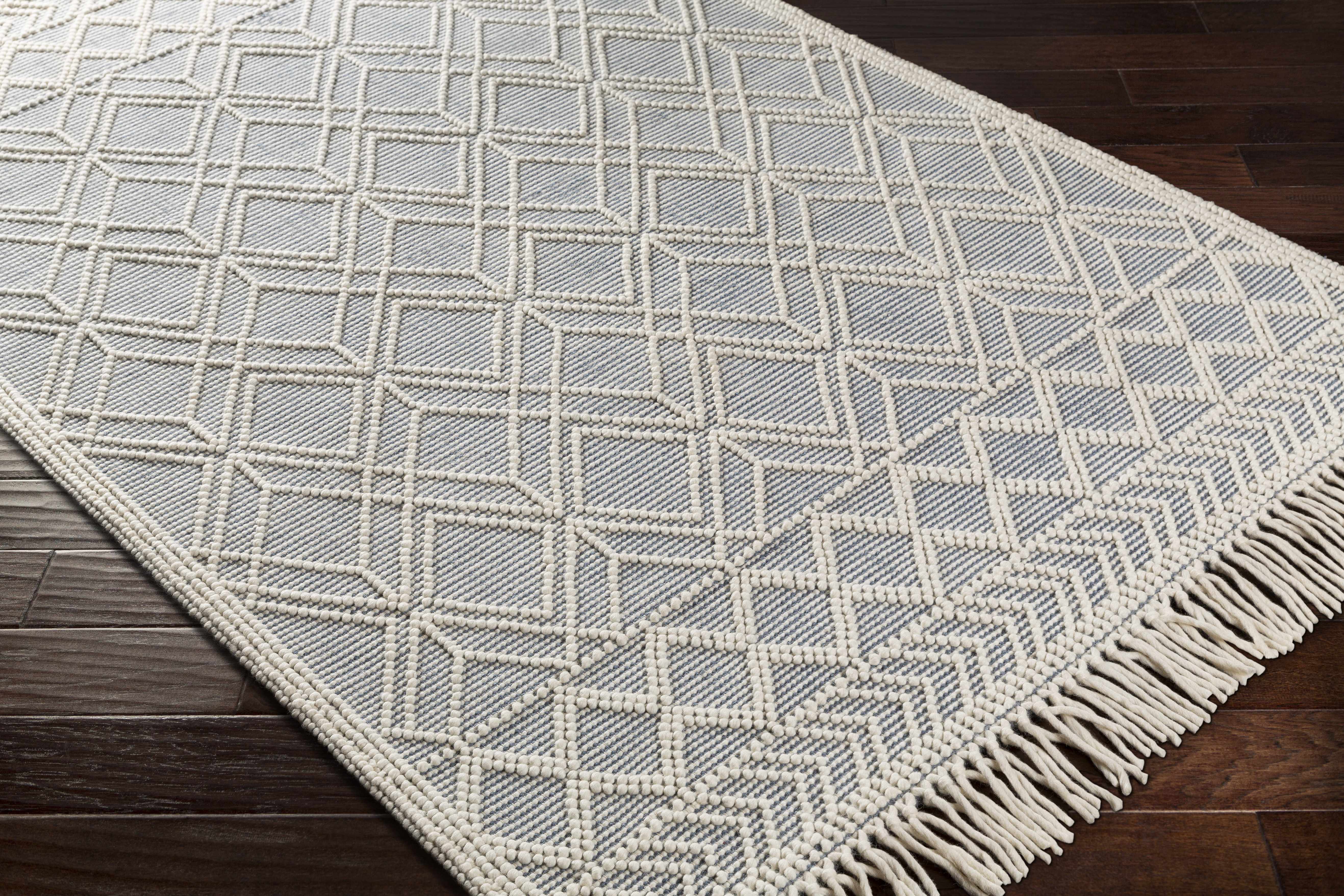 Ramsbury Ivory & Blue Area Rug - Image 6
