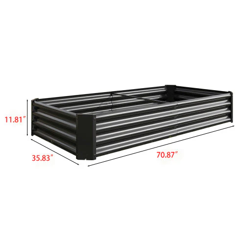 Rectangular Metal Raised Garden Bed - Image 18