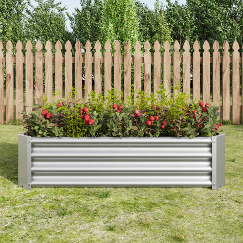 Rectangular Metal Raised Garden Bed - Image 2