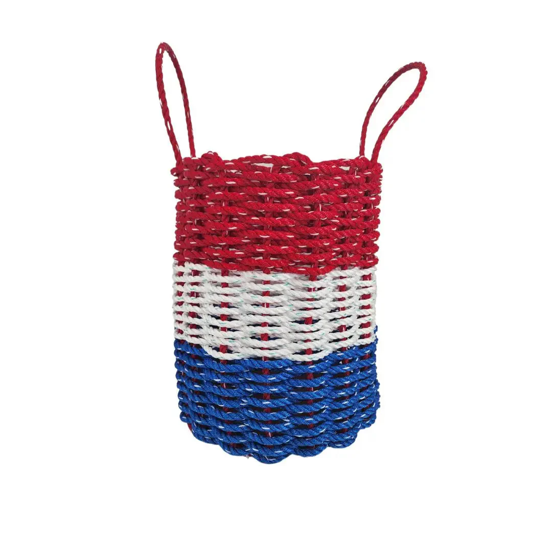 Red White and Blue Lobster Rope Basket - Image 3