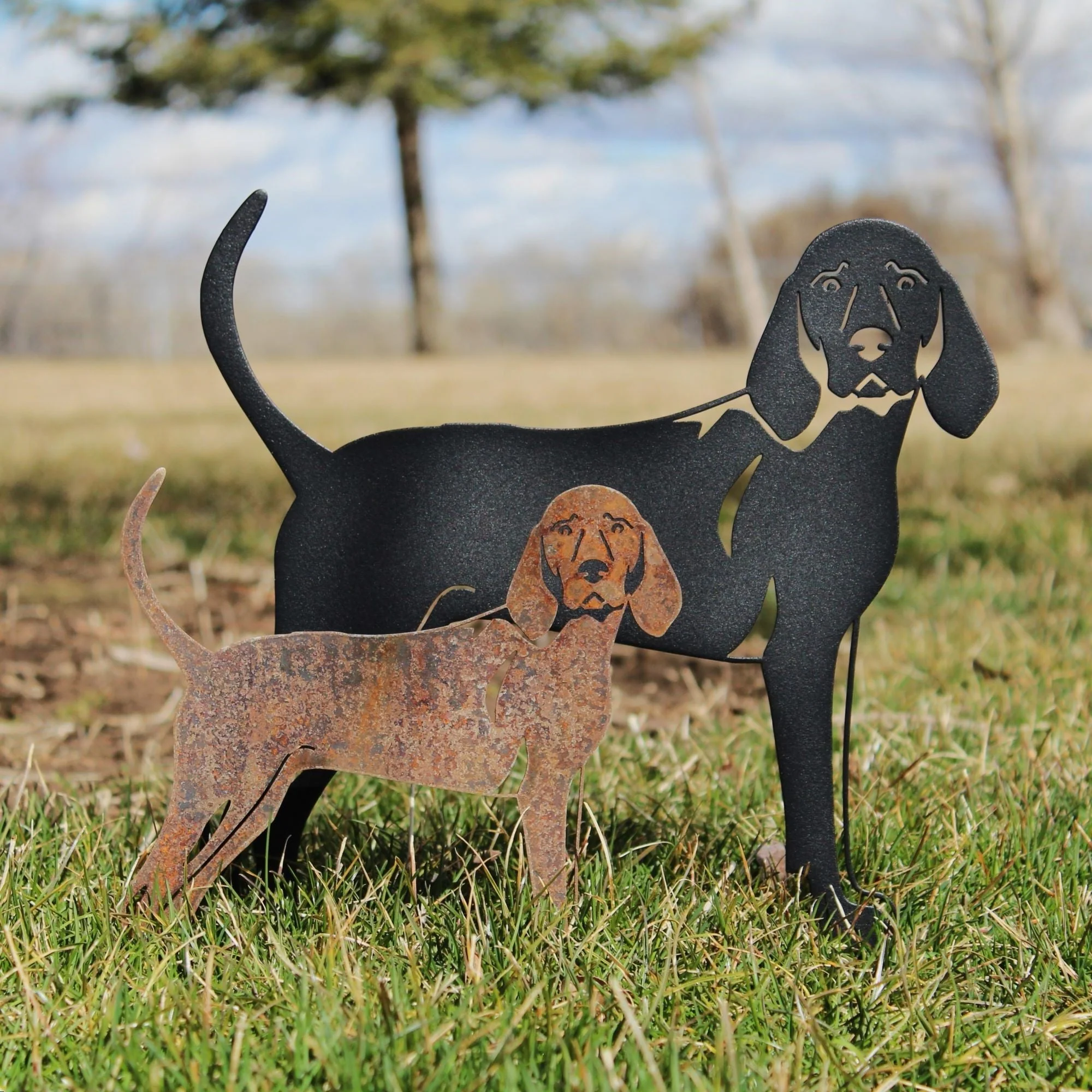 Redbone Coonhound Garden Stake - Image 5