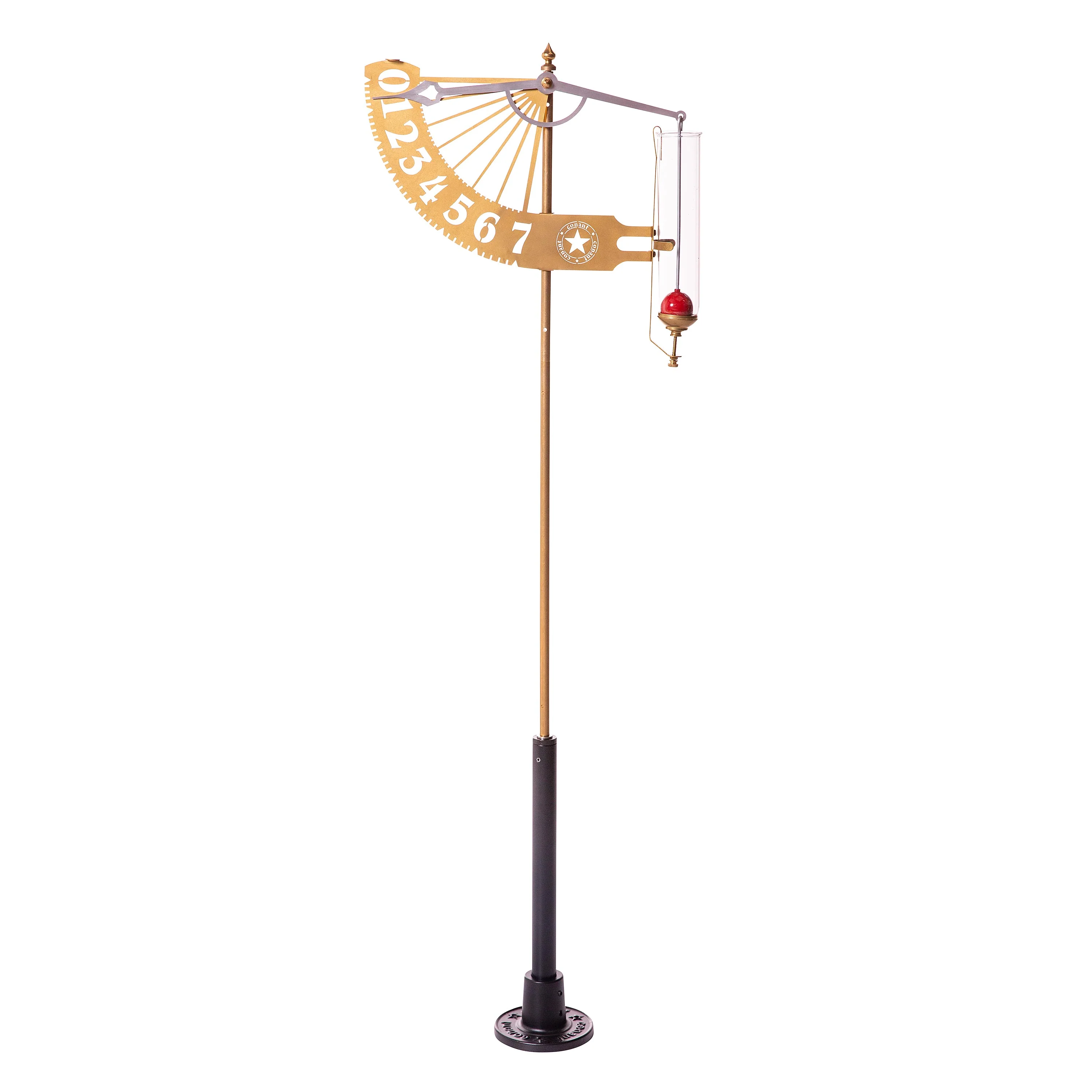29" Jeffersonian Metal Rain Gauge Garden Stake - Image 4