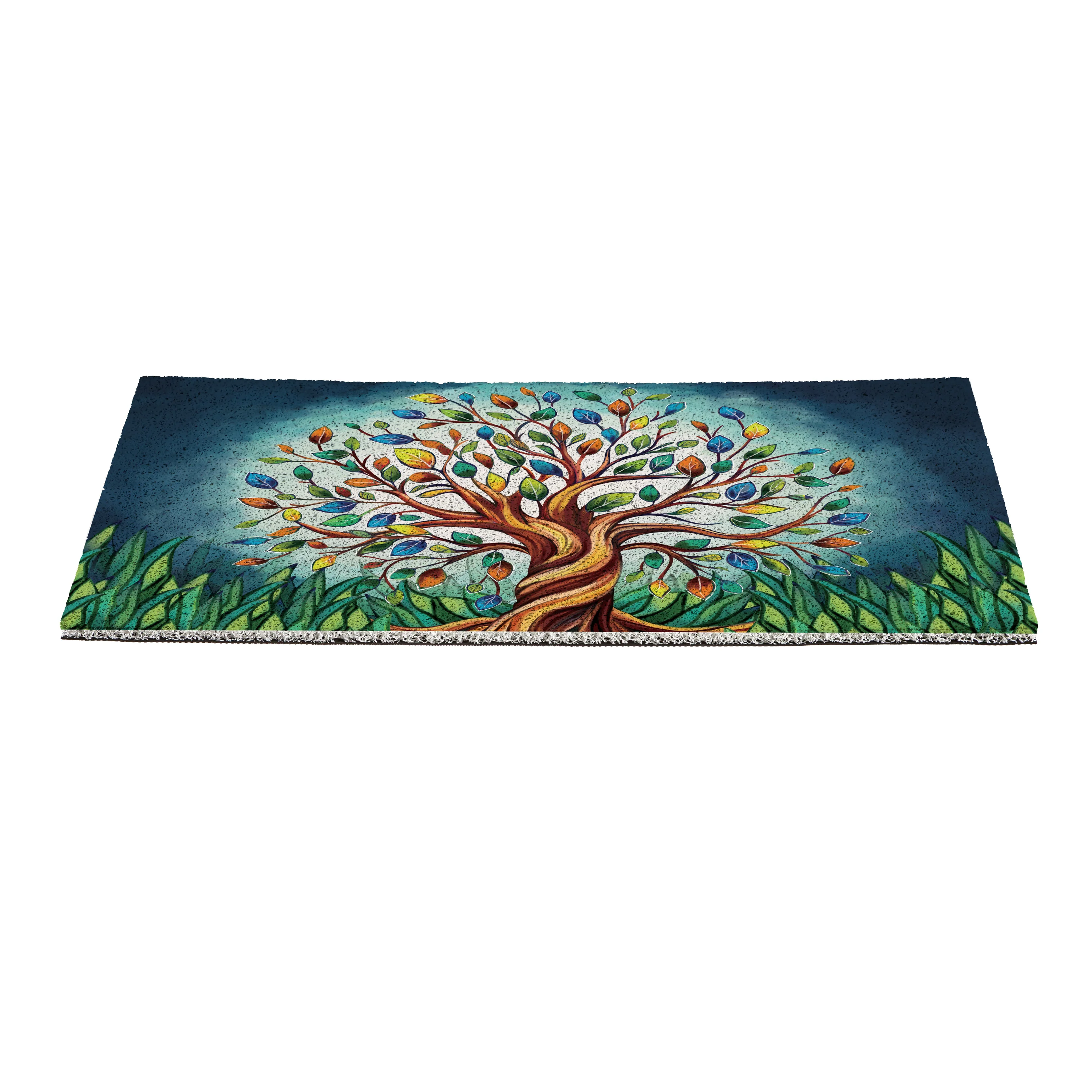 Harvest Blossom Tree Of Life PVC Mat, 28"x16” - Image 3