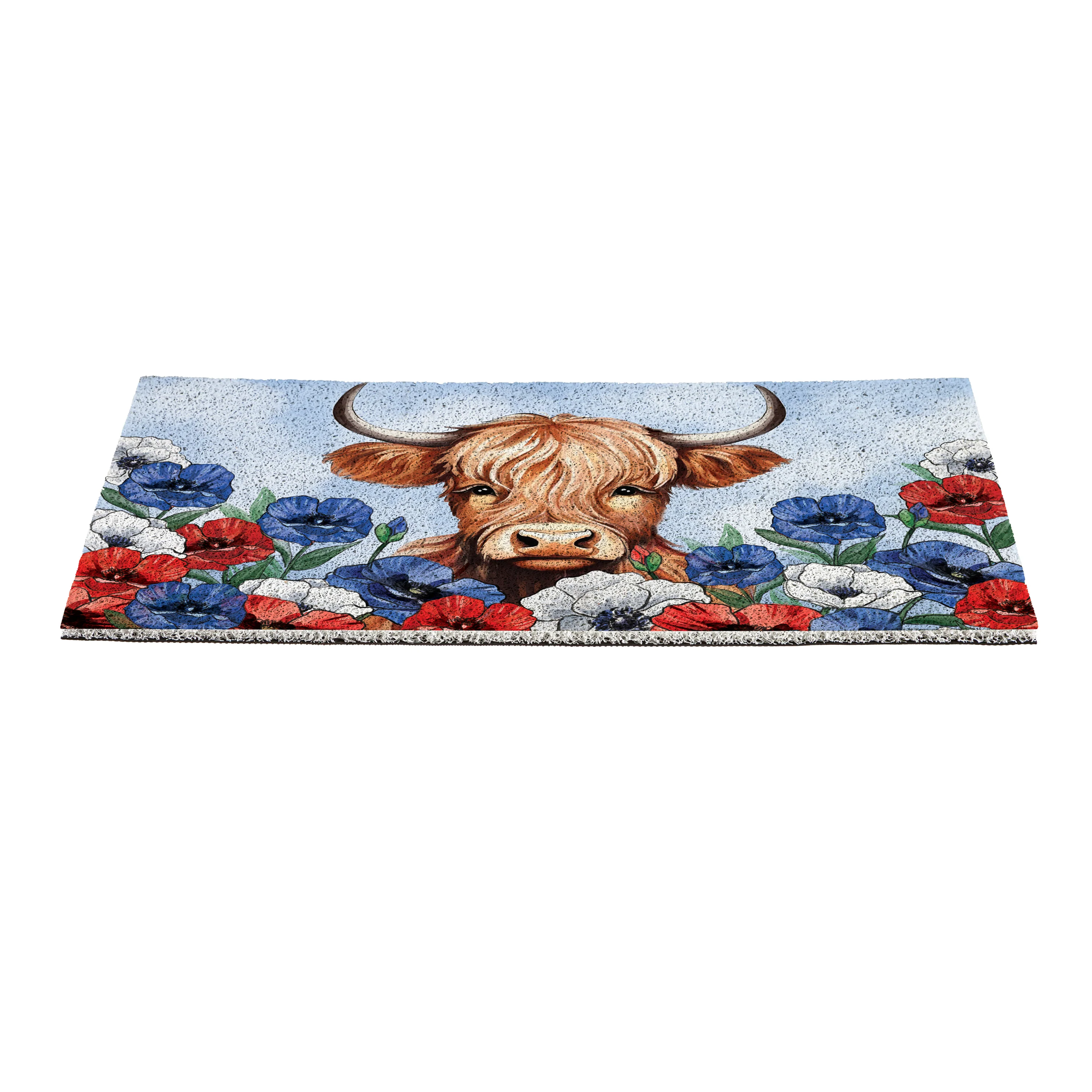 American Classic Highland Cow PVC Trapper Mat, 28"x16" - Image 4
