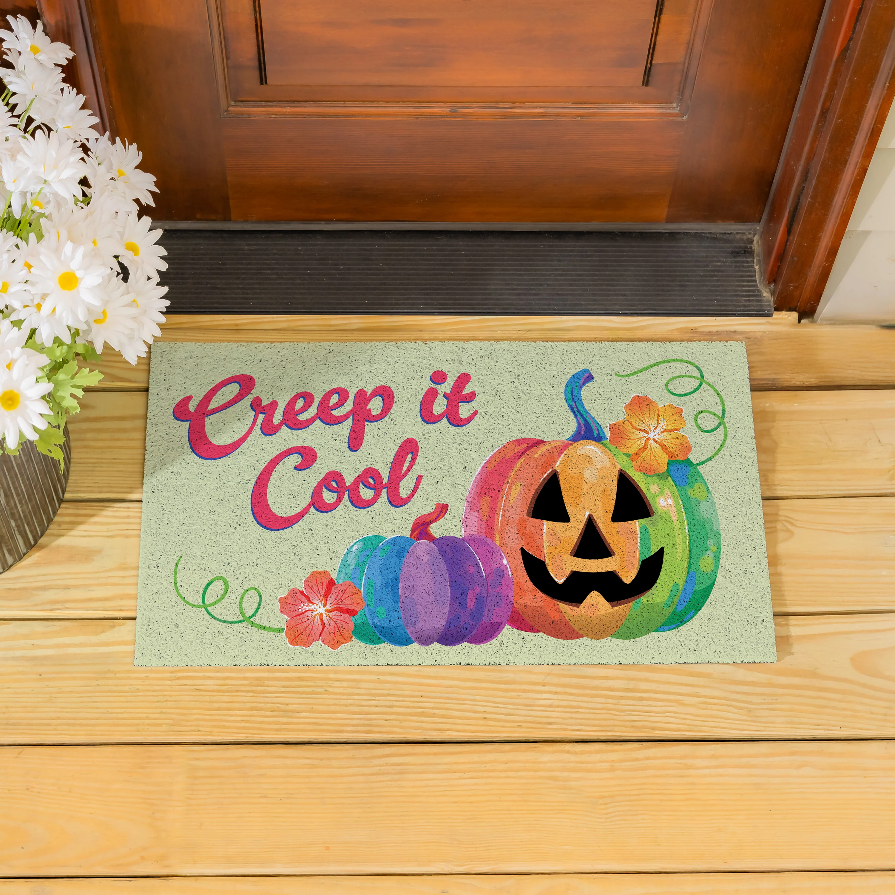 Summerween Creep it Cool PVC Mat, 28"x16” - Image 2