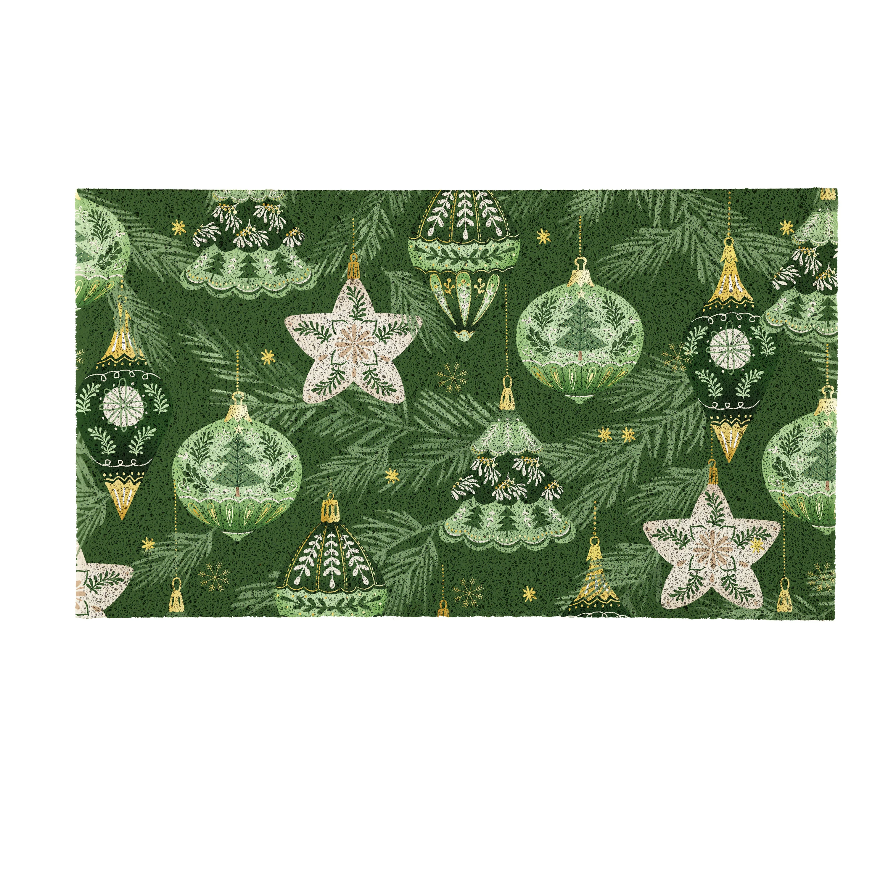 Shades of Green PVC Mat, 28"x16” - Image 2