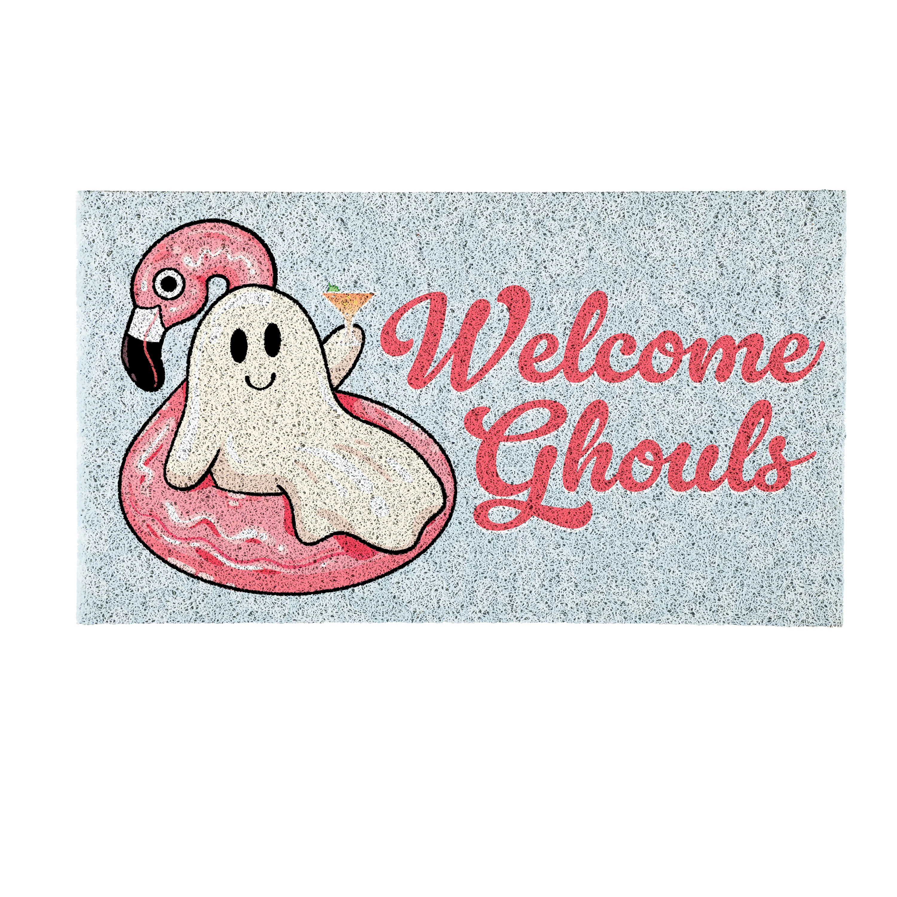 Summerween Welcome Ghouls PVC Mat, 28"x16” - Image 4