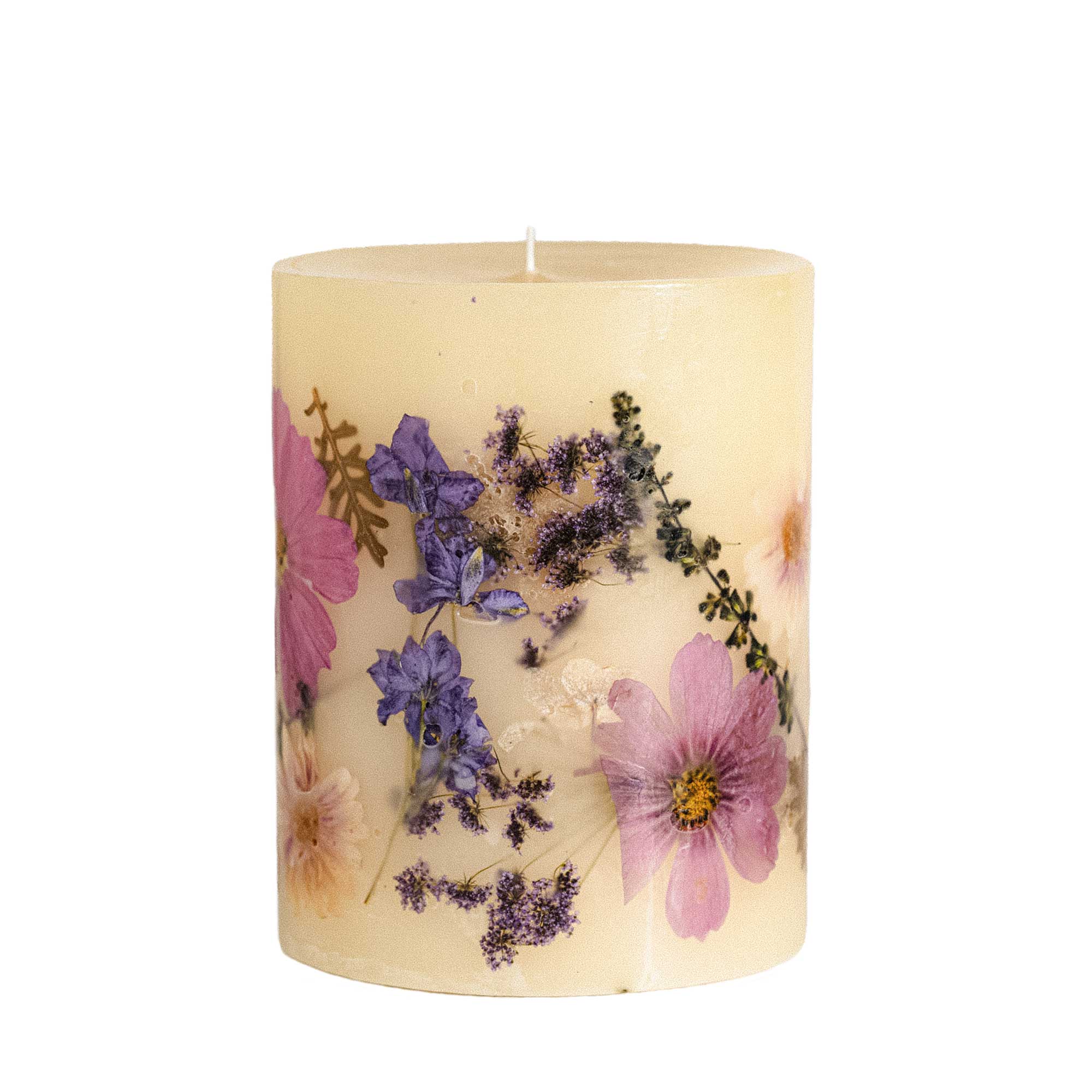 Roman Lavender Medium Round Botanical Candle - Image 2