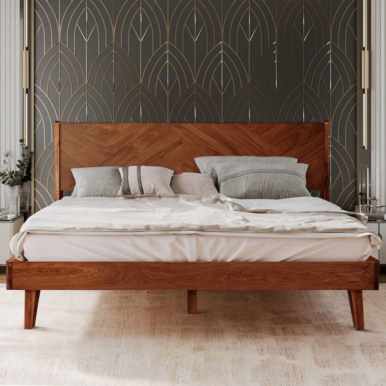 Rorns Gazelle Platform Bed Frame With Headboard - Image 9
