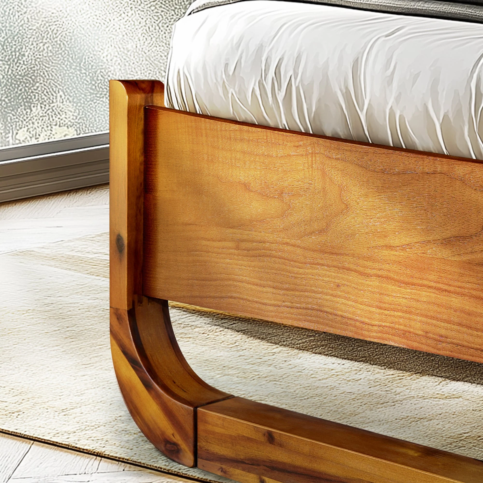 Rorns Sunset Platform Bed Frame With Headboard - Image 6