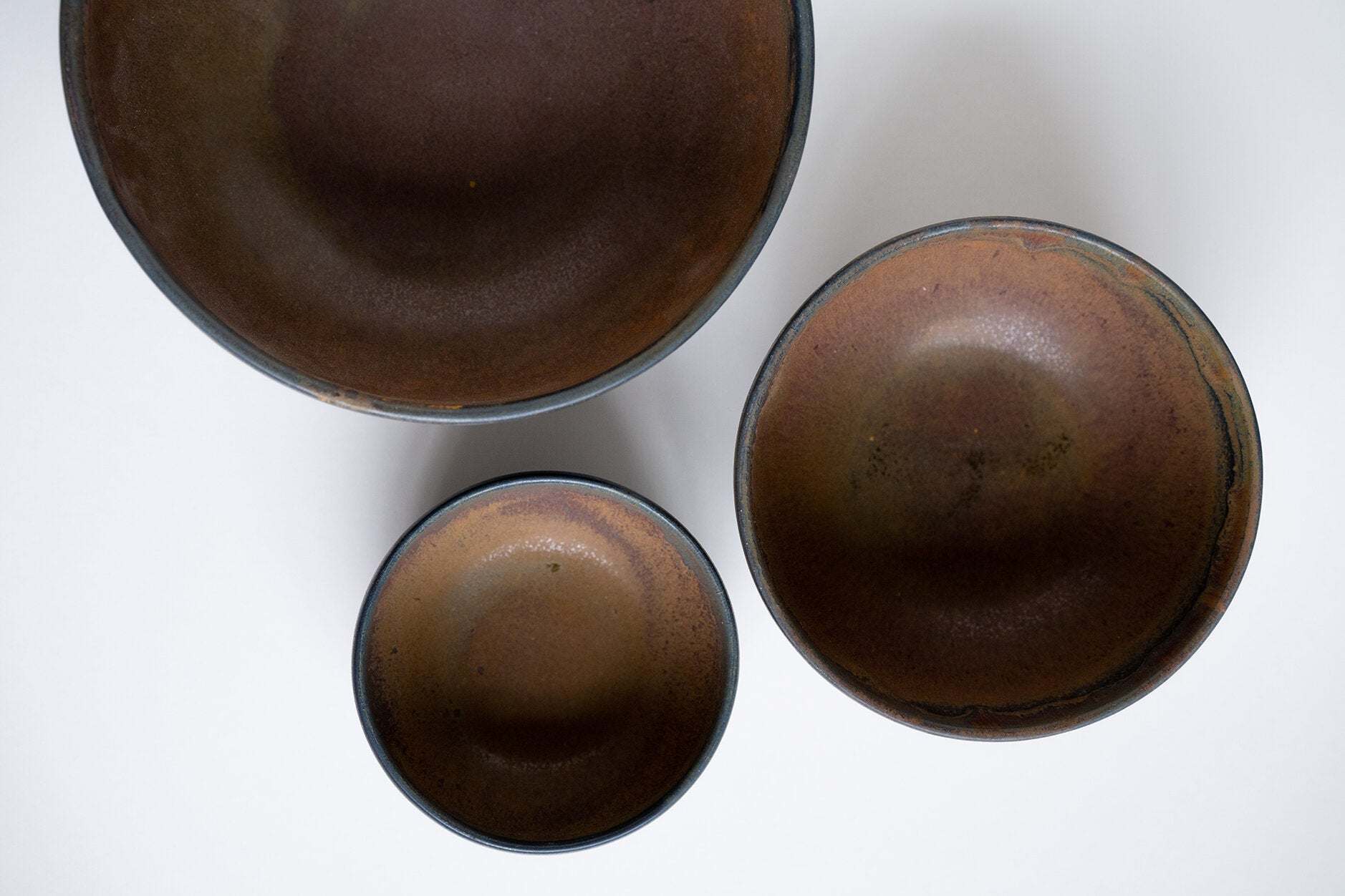 Rust Stoneware Nesting Bowl Set - Image 7