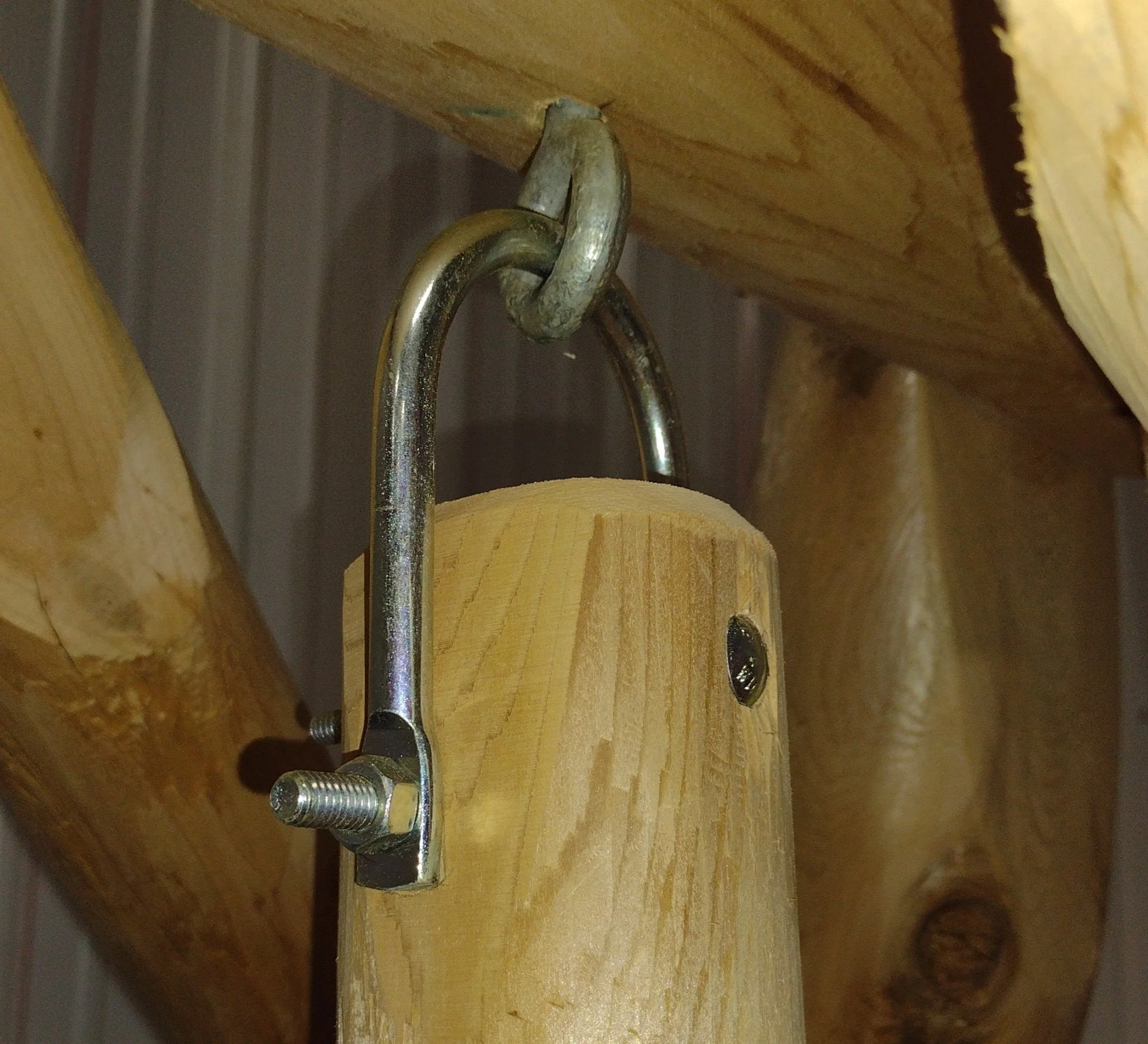 Rustic Log Swing Set - Image 3