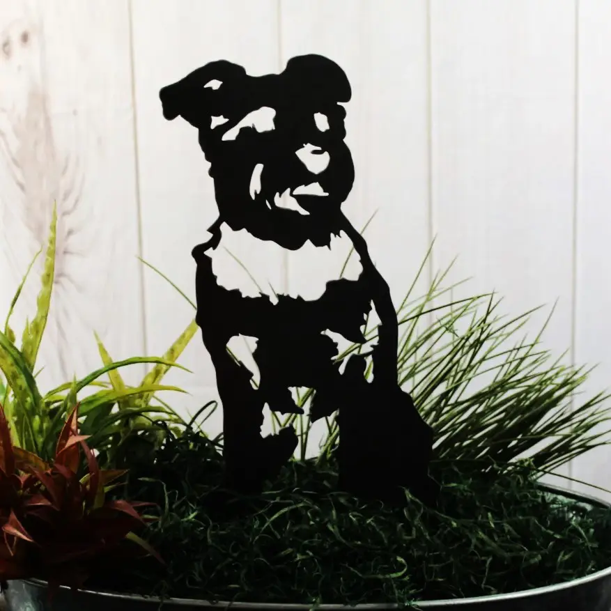Schnauzer Garden Stake - Image 12