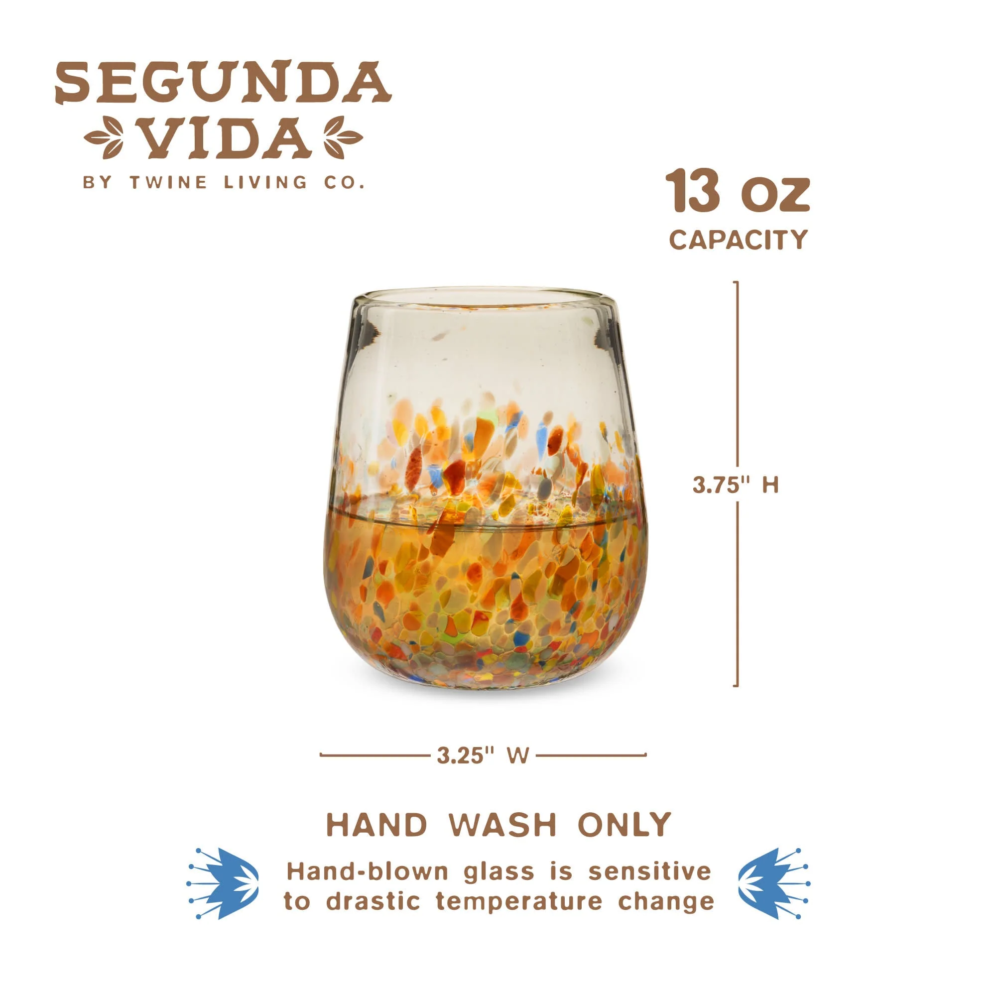 Segunda Vida Artistico Stemless Wine Glasses - Image 6