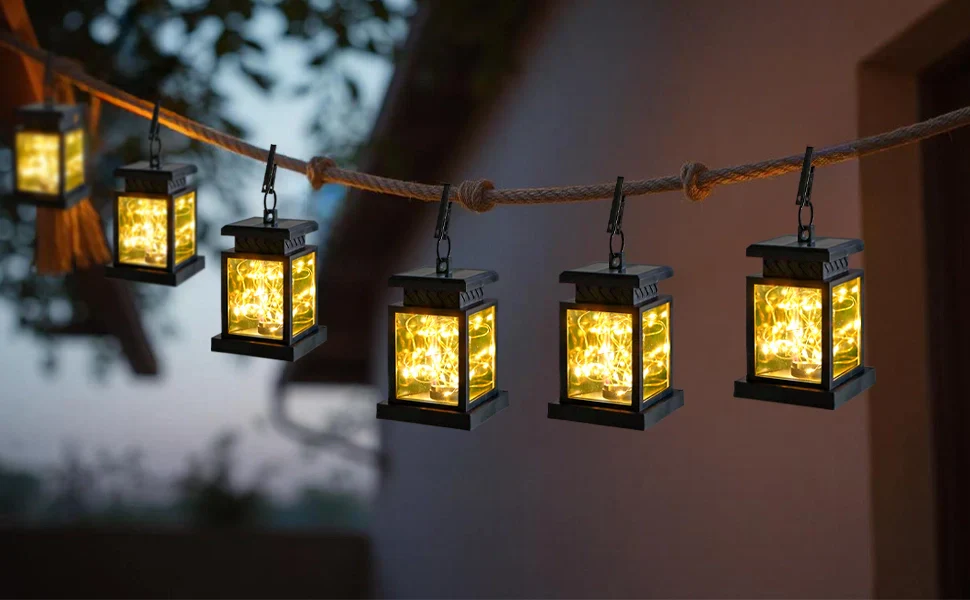 Solar Lantern Lights, Set of 2 - Image 9