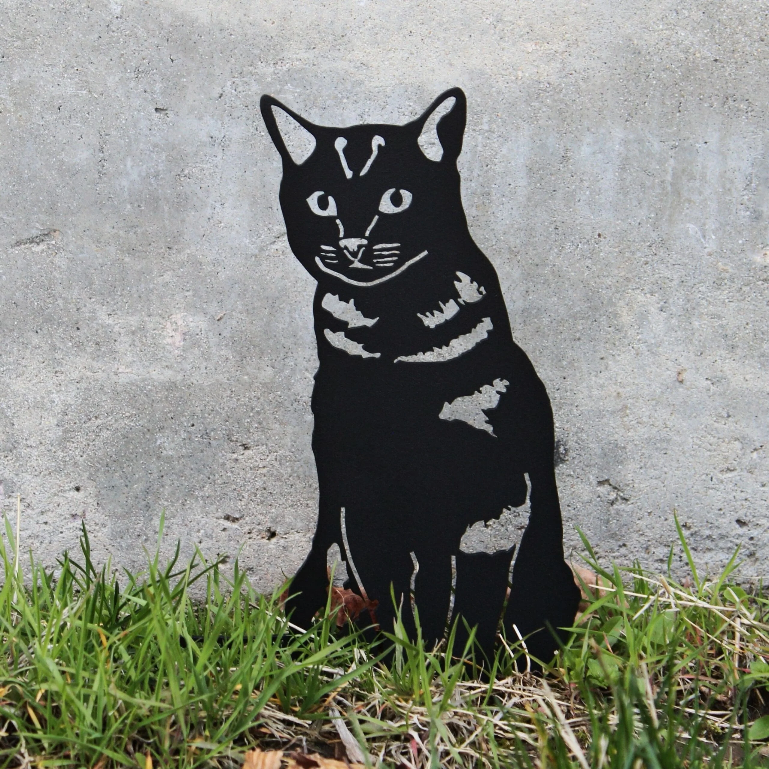 Shorthair Tabby Garden Stake