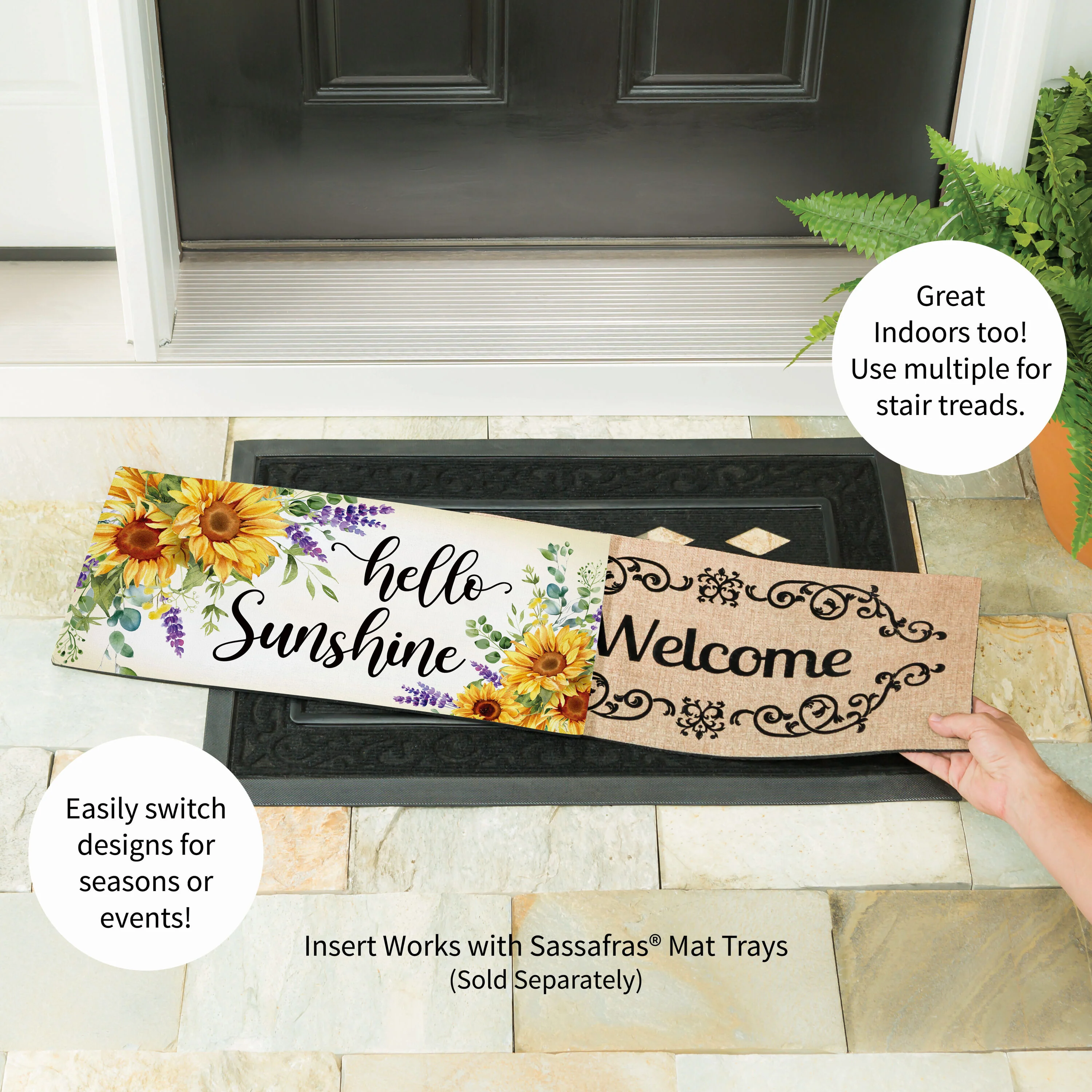 Hello Sunshine Sunflower Sassafras Switch Mat - Image 3