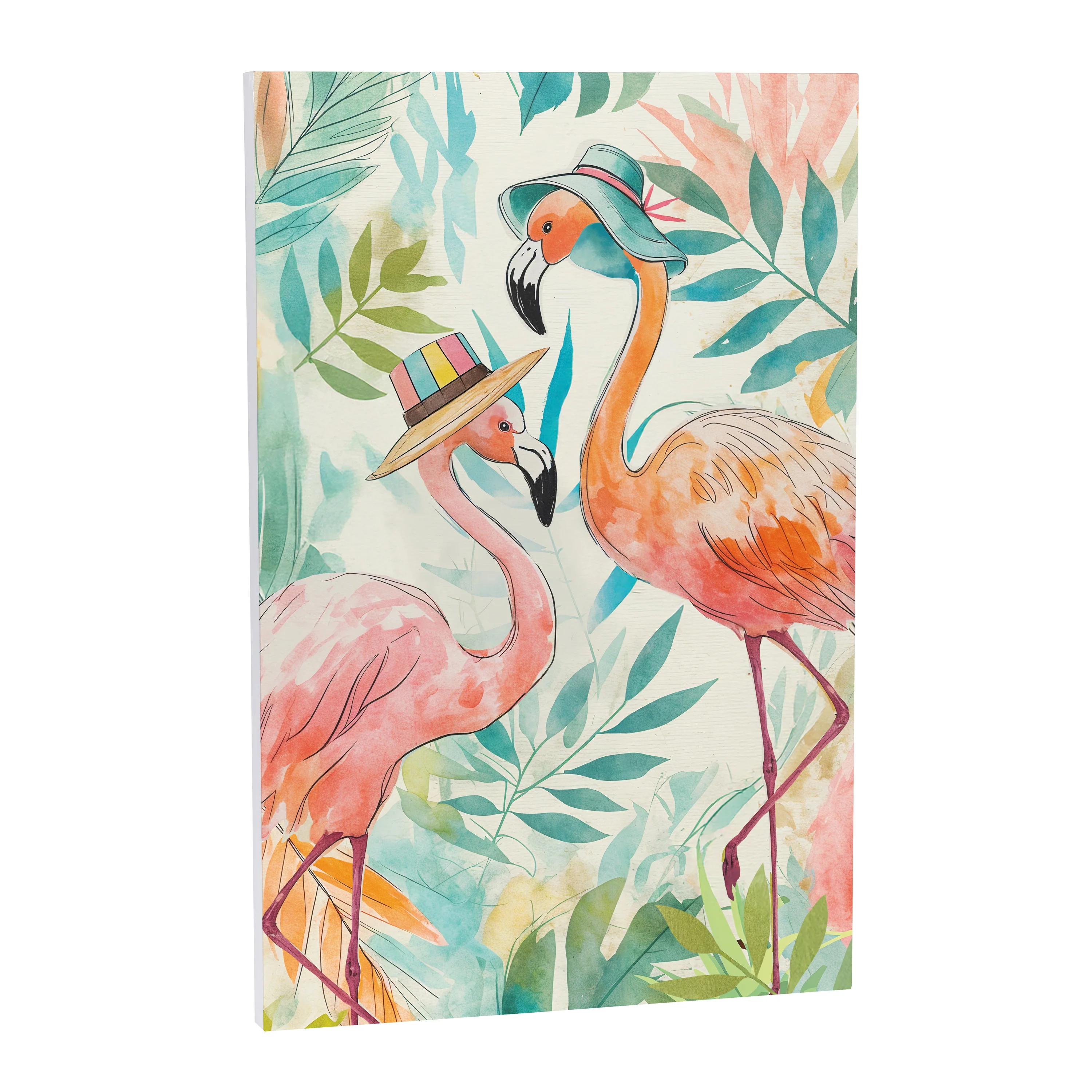 Palm Beach Flamingo Indoor Wall Décor, Wood, 24"x16" - Image 2