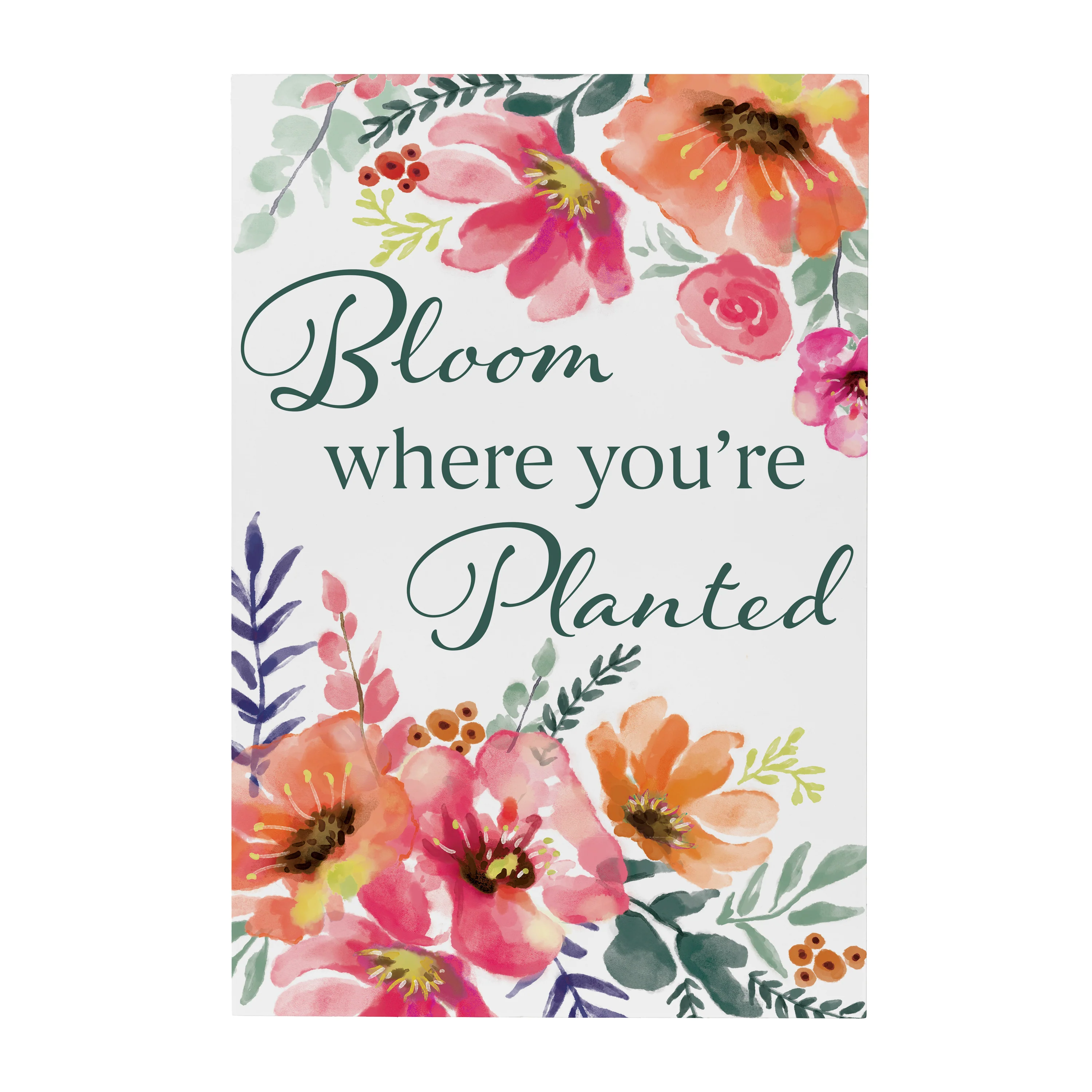 Pastels of Nature Indoor Wall Décor, Wood, "Bloom Where You're Planted", 24"x16" - Image 3