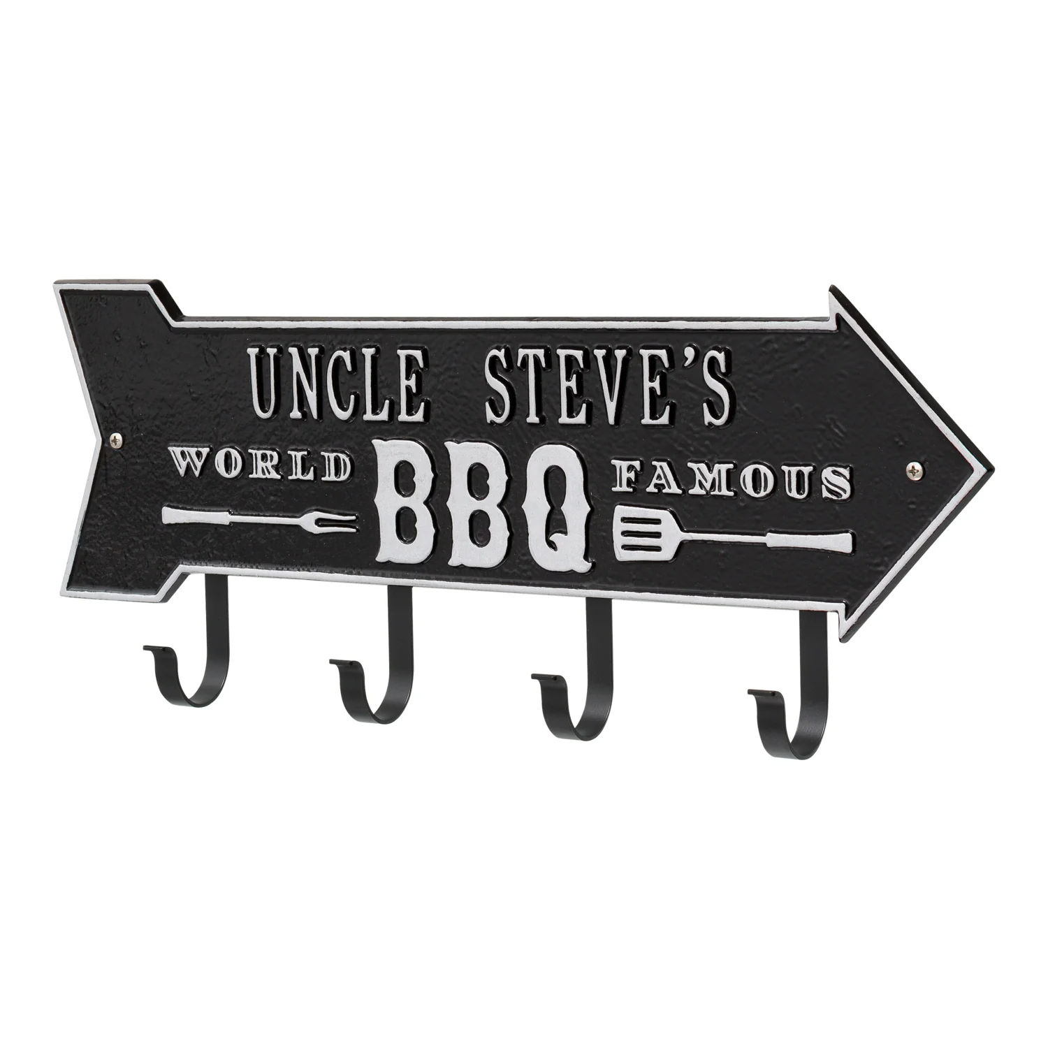 World Famous BBQ Arrow Personalized Hook Plaque - Image 22