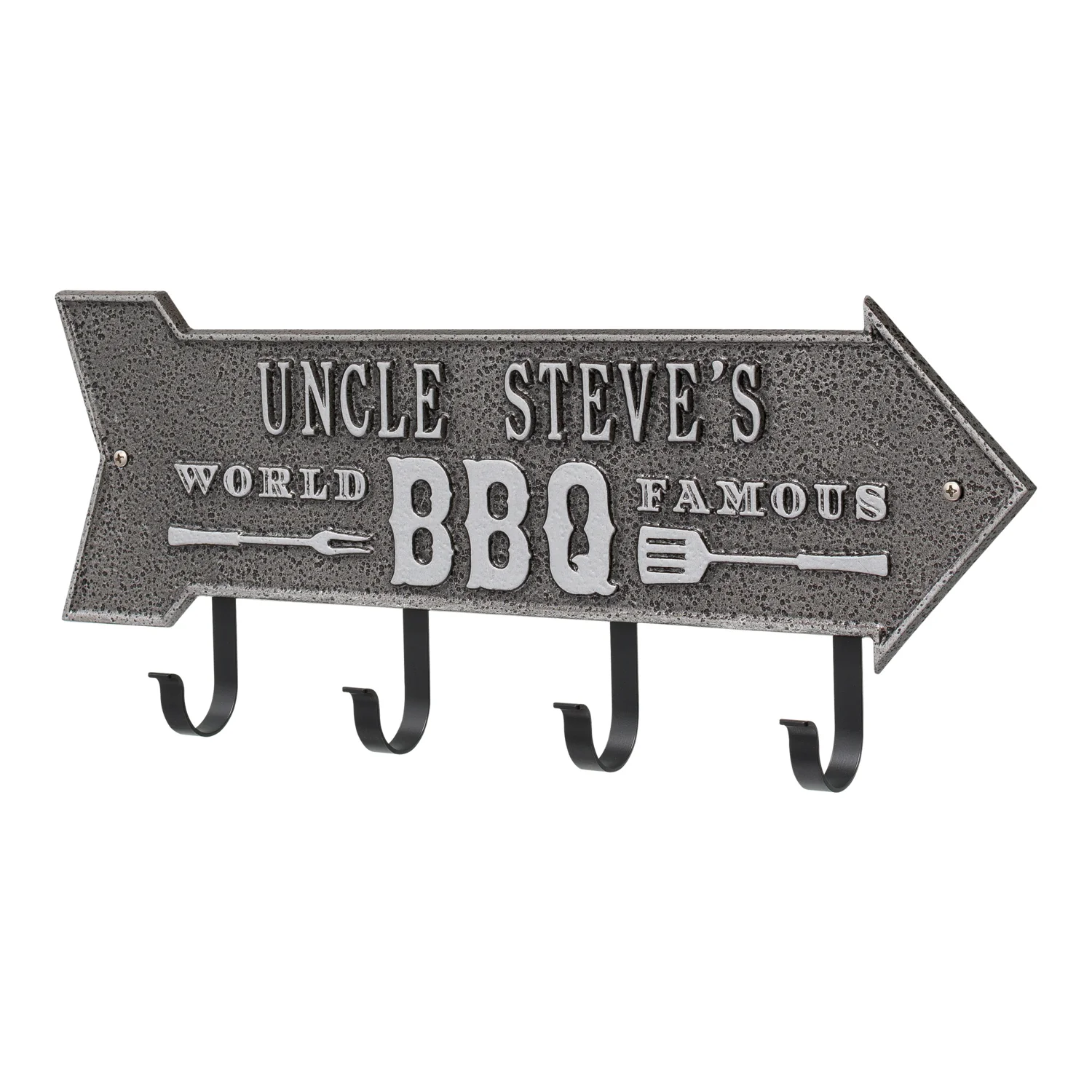 World Famous BBQ Arrow Personalized Hook Plaque - Image 26