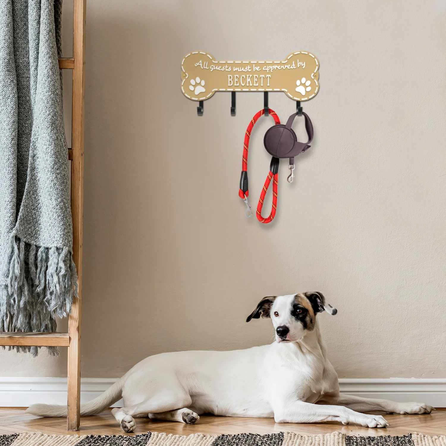 Paw Bone Personalized Hook Plaque - Image 10