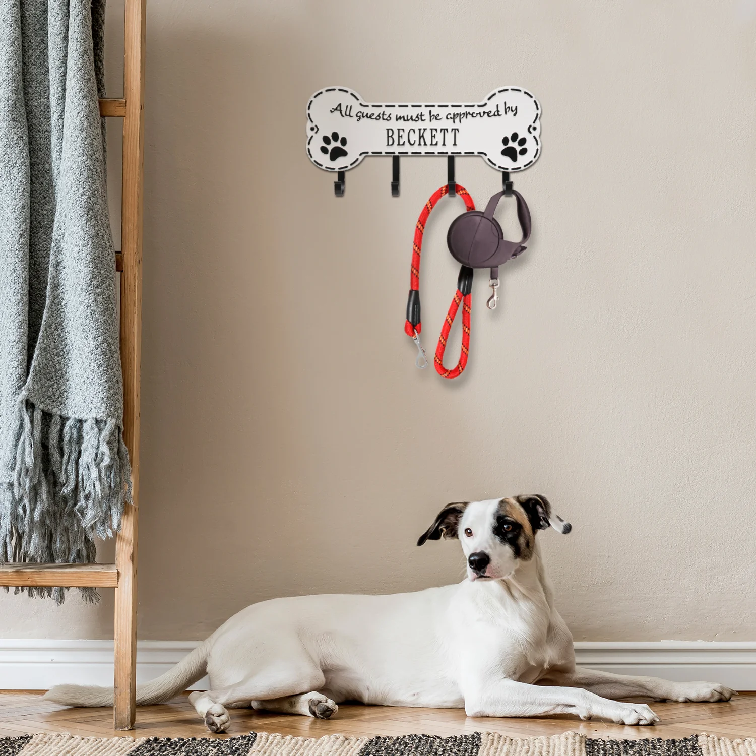 Paw Bone Personalized Hook Plaque - Image 12