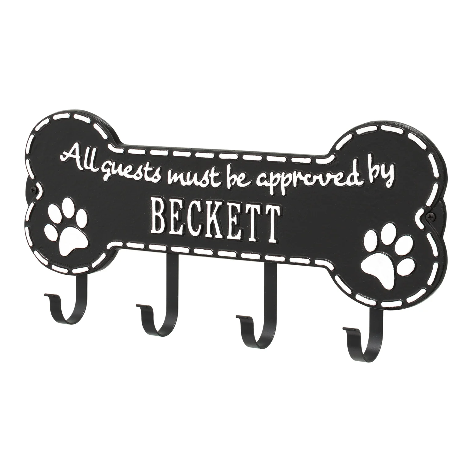 Paw Bone Personalized Hook Plaque - Image 14