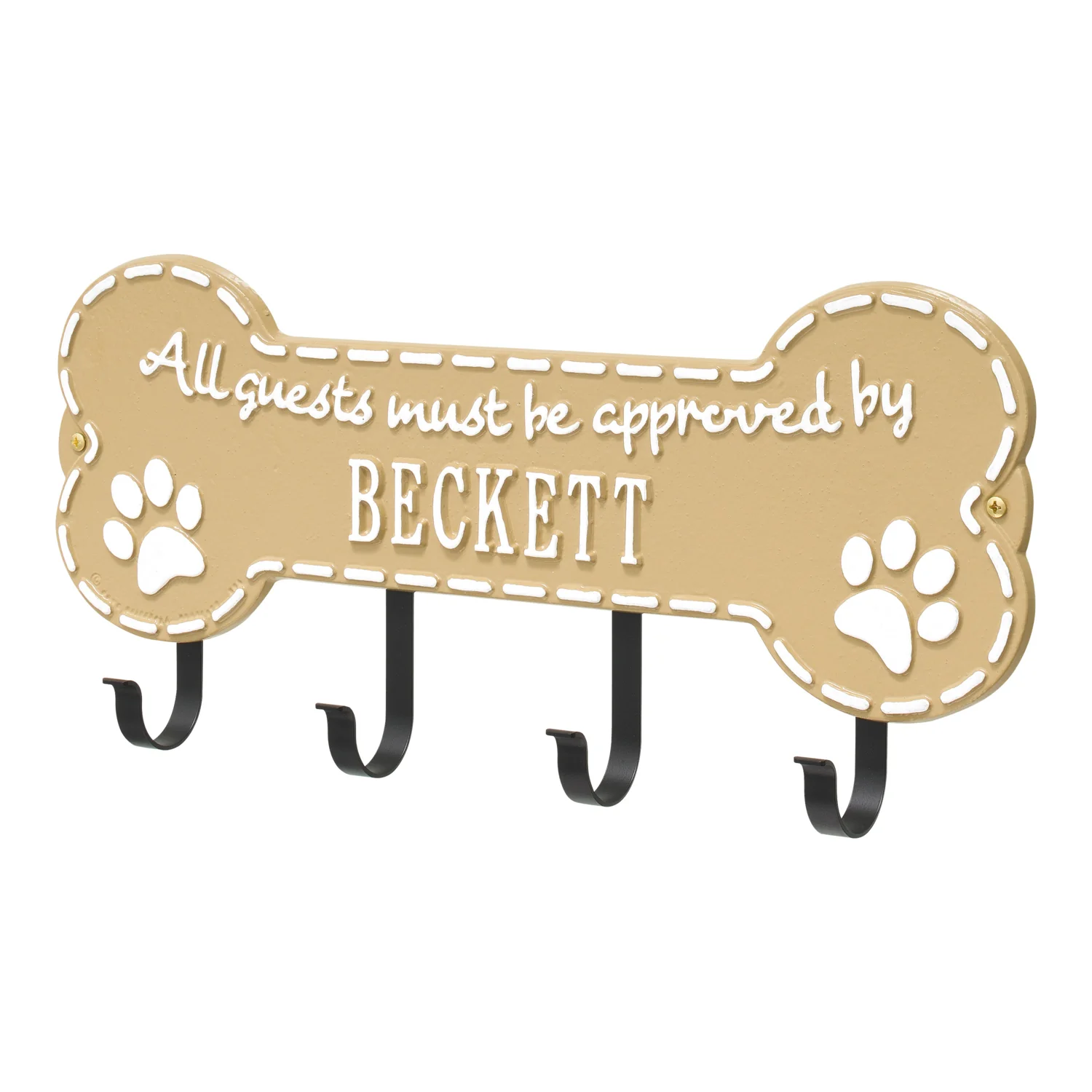 Paw Bone Personalized Hook Plaque - Image 15