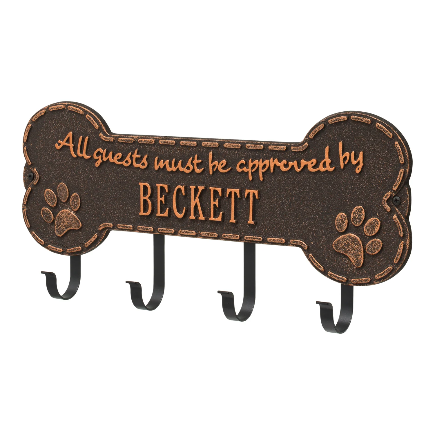 Paw Bone Personalized Hook Plaque - Image 16