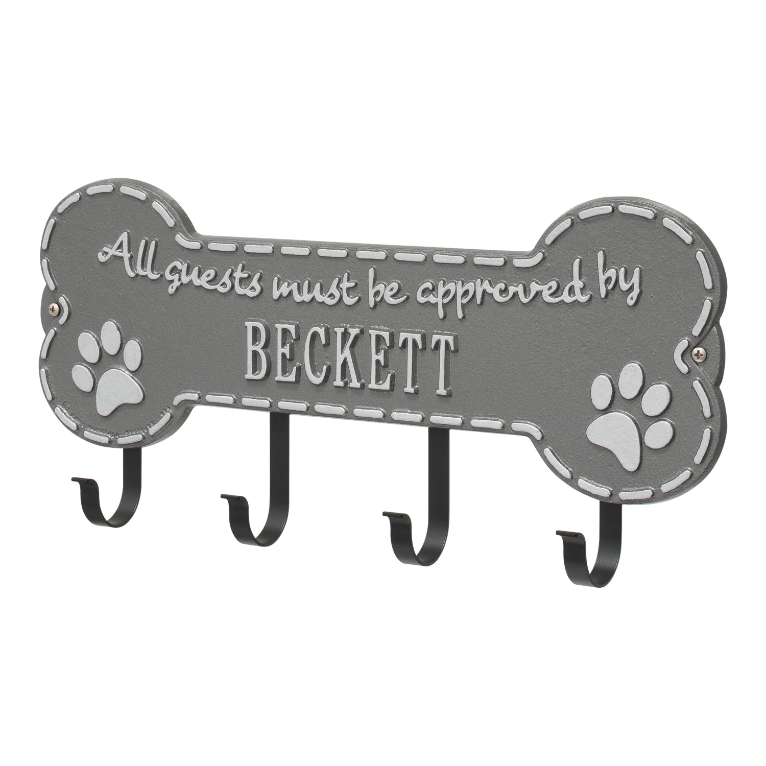 Paw Bone Personalized Hook Plaque - Image 17
