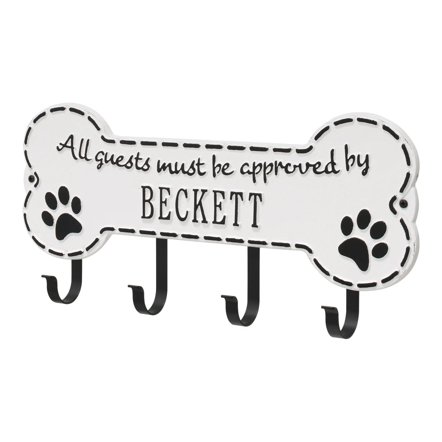 Paw Bone Personalized Hook Plaque - Image 18