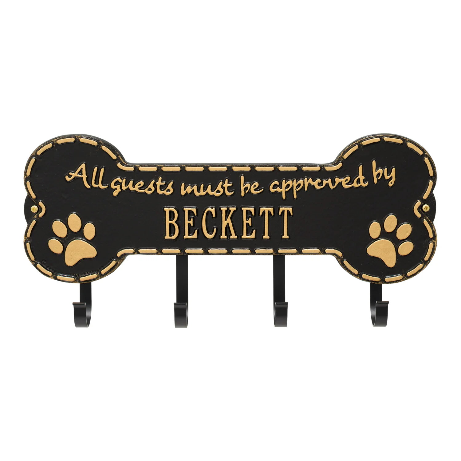 Paw Bone Personalized Hook Plaque - Image 19