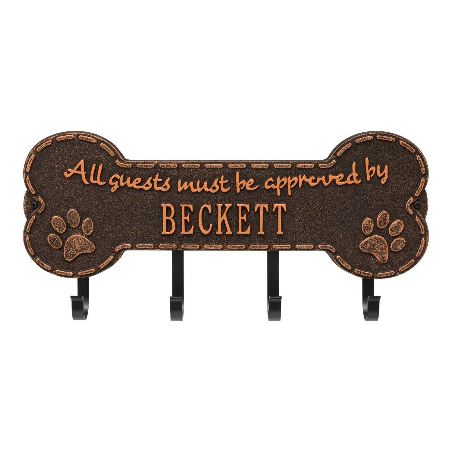 Paw Bone Personalized Hook Plaque - Image 28