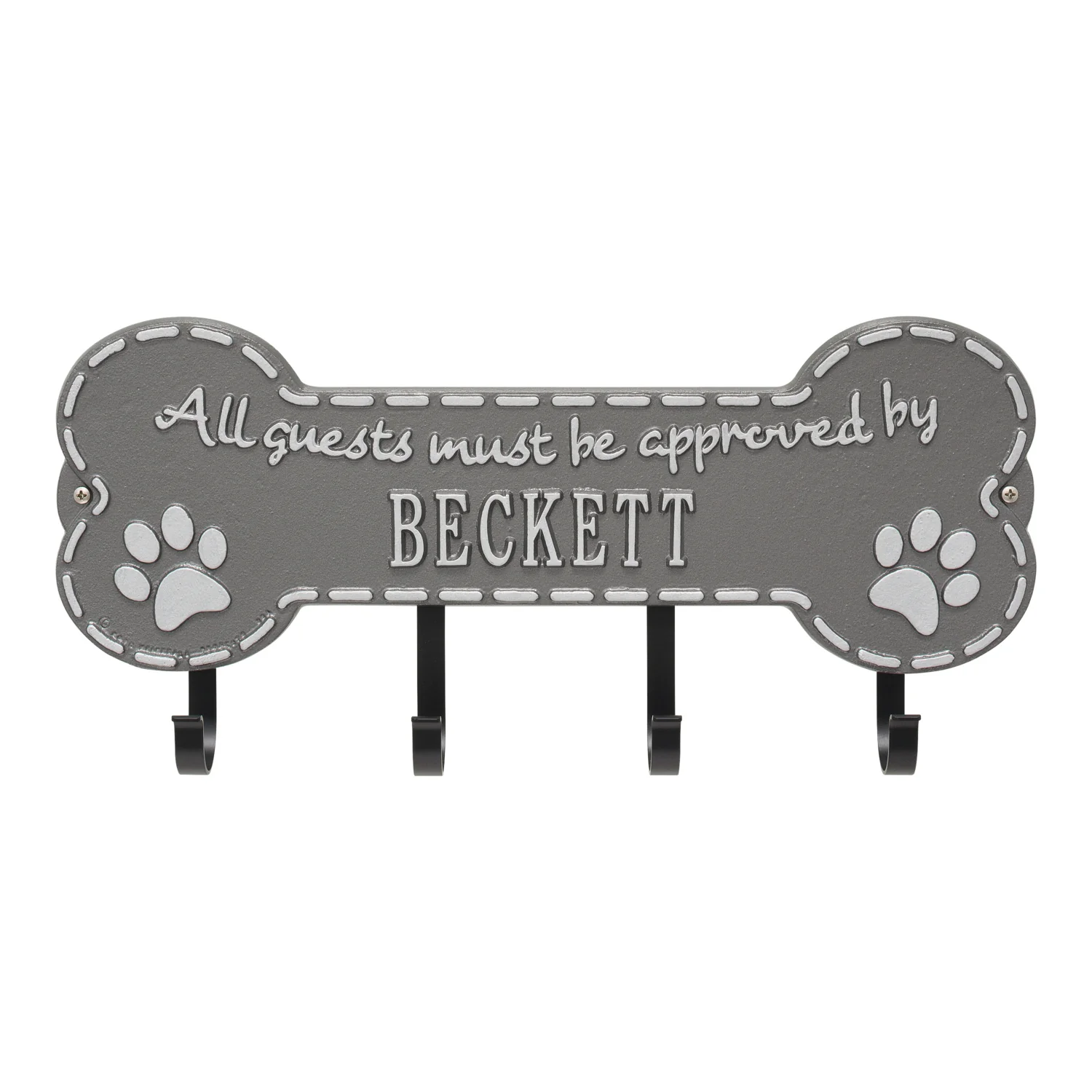 Paw Bone Personalized Hook Plaque - Image 29