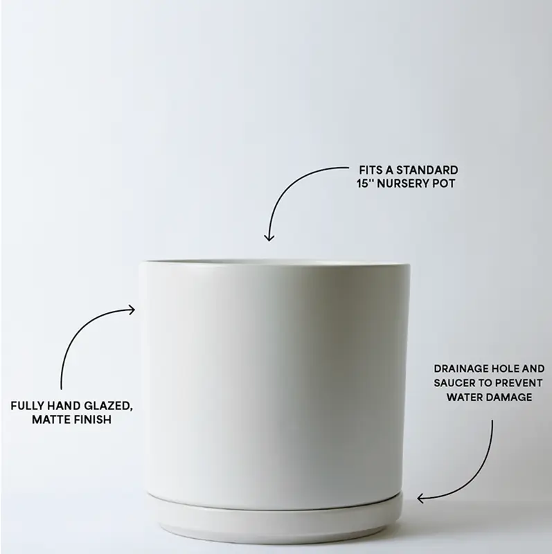 Solid Goods - Ceramic Cylinder with Saucer - Image 3