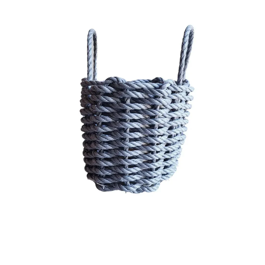 Solid, Single Color Maine Lobster Rope Basket, Handmade - Image 10