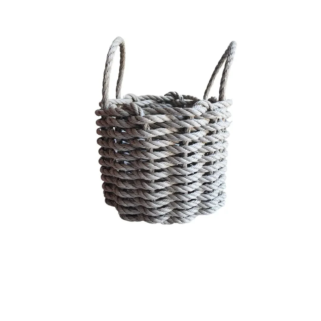 Solid, Single Color Maine Lobster Rope Basket, Handmade - Image 9